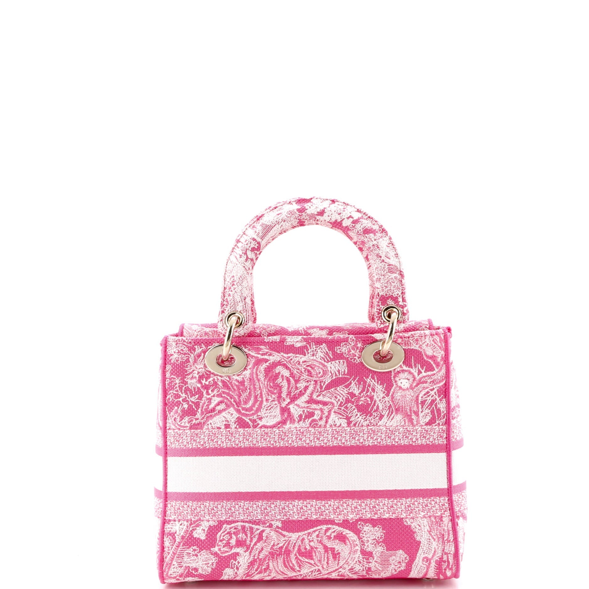 Toile de Jouy Lady D-Lite Bag Embroidered Canvas