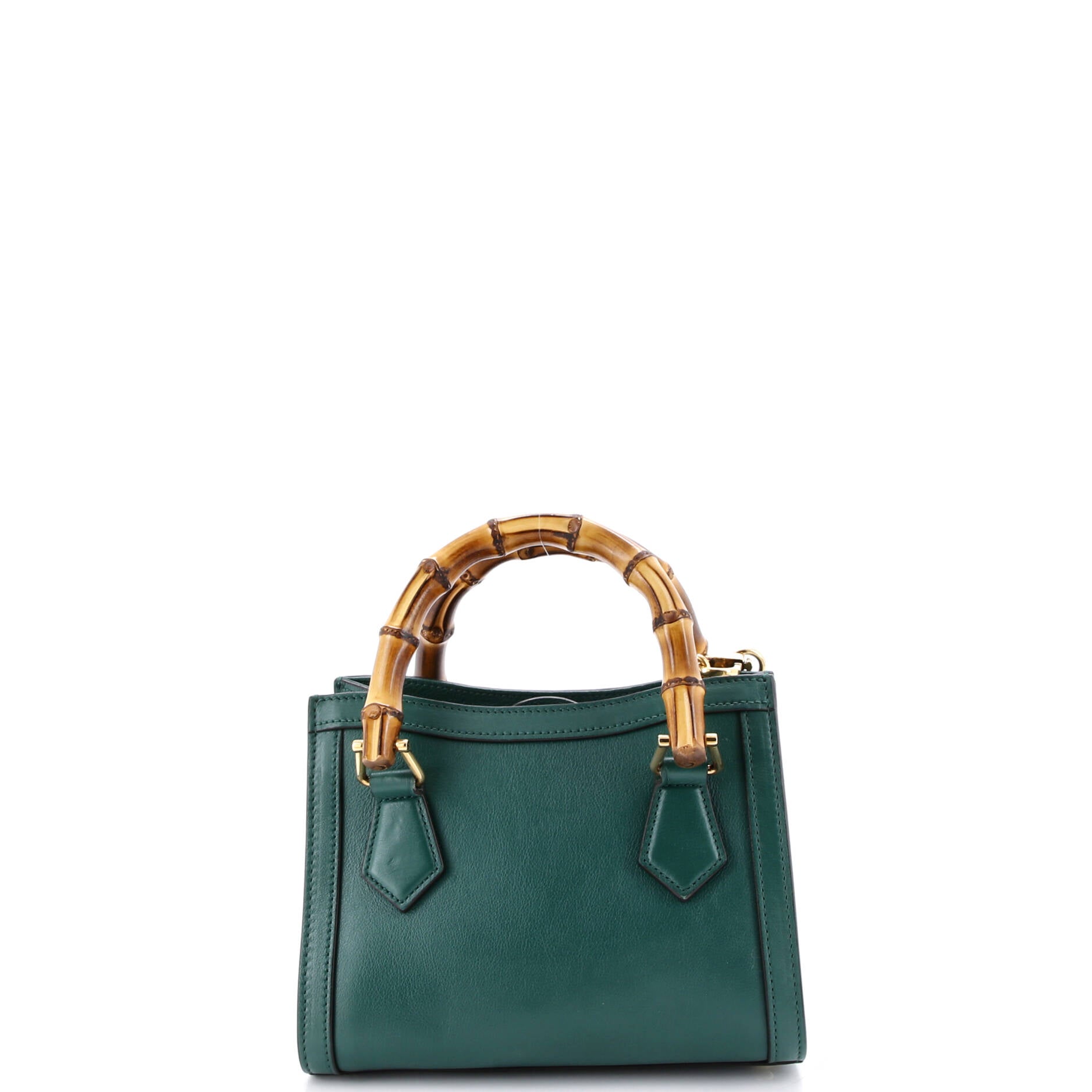 Diana NM Bamboo Handle Tote Leather Mini