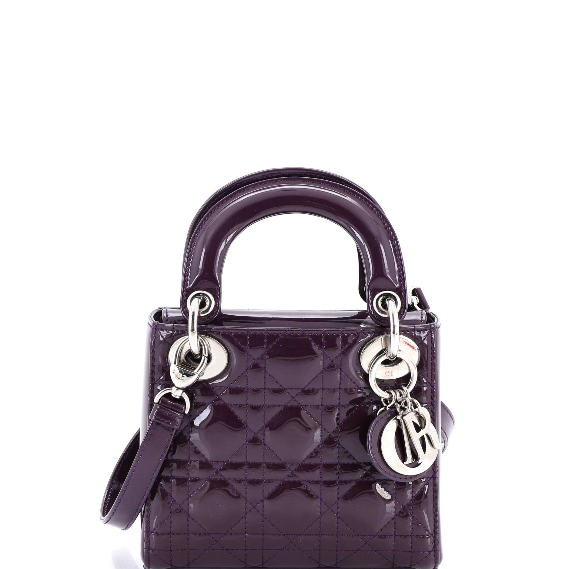 Lady Dior Bag Cannage Quilt Patent Mini