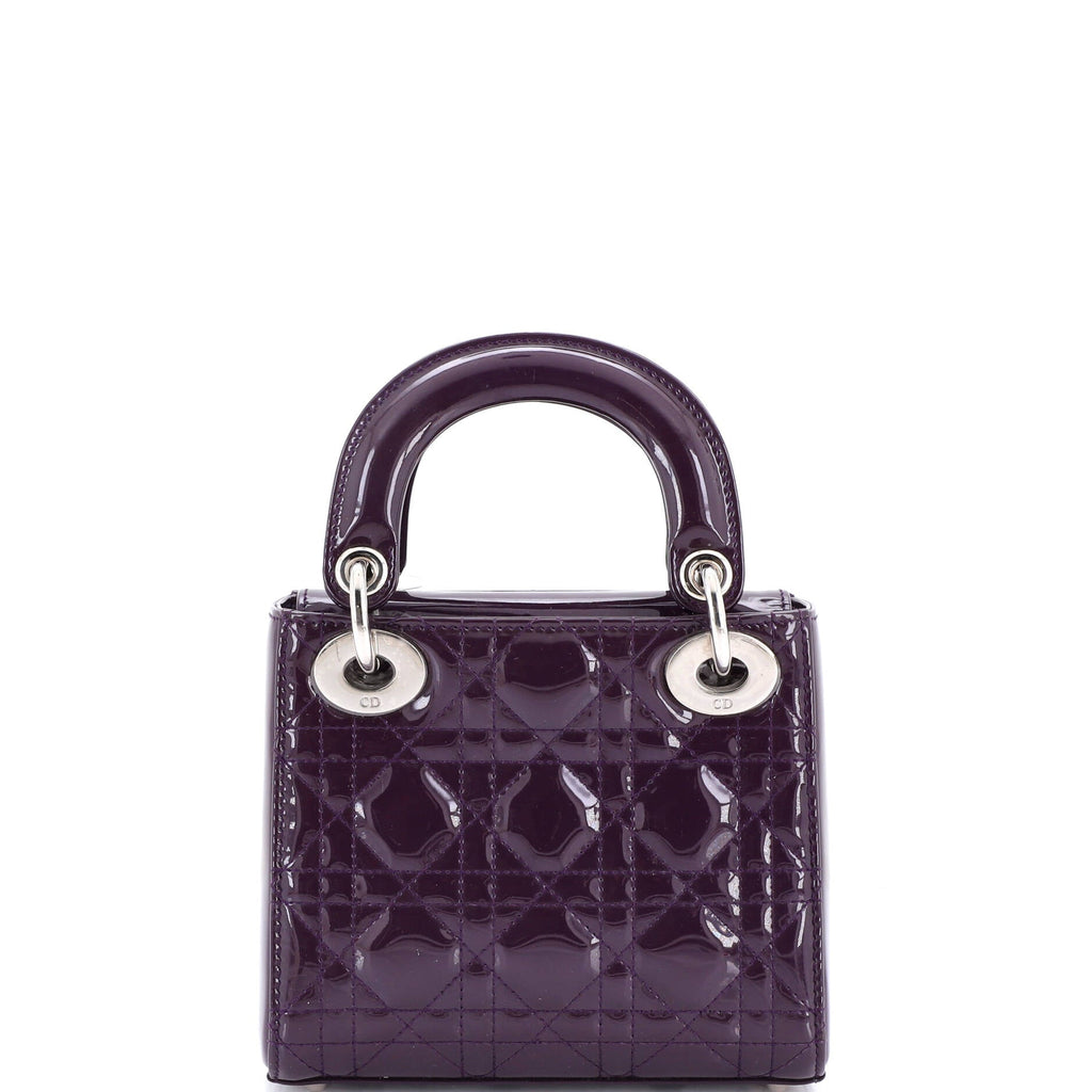 Lady Dior Bag Cannage Quilt Patent Mini