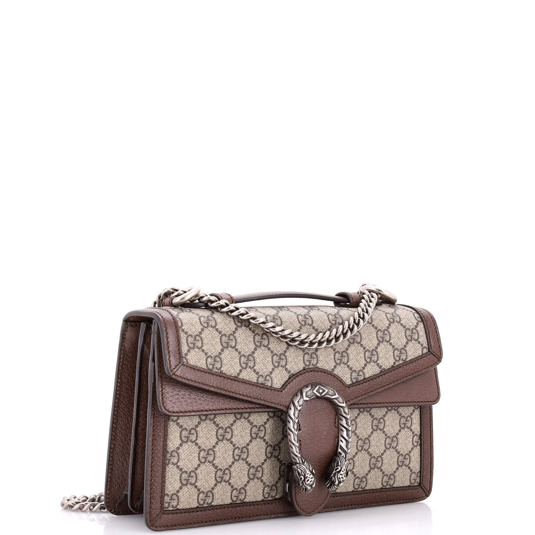 Dionysus Top Handle Chain Bag GG Coated Canvas Small