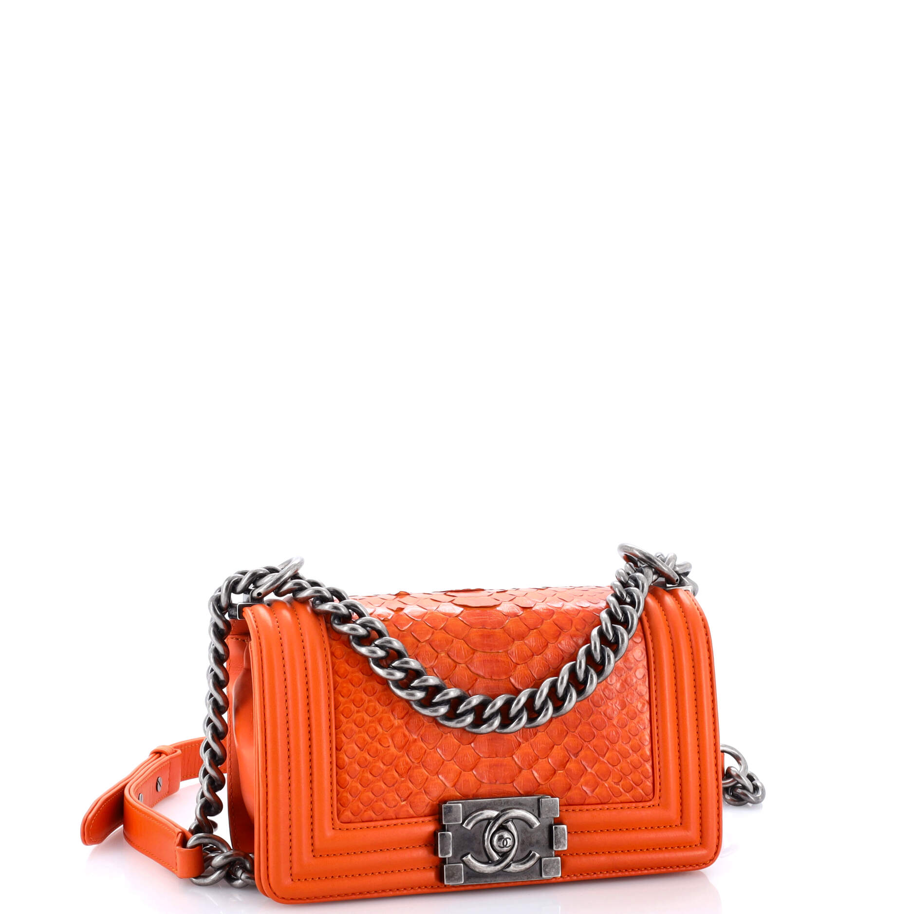 Boy Flap Bag Python Small