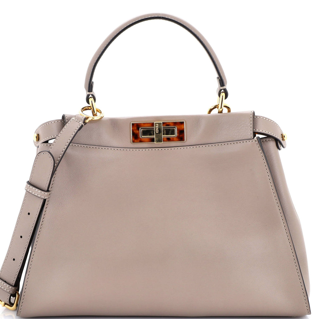 Peekaboo Bag Leather with Plexiglass Detail Regular