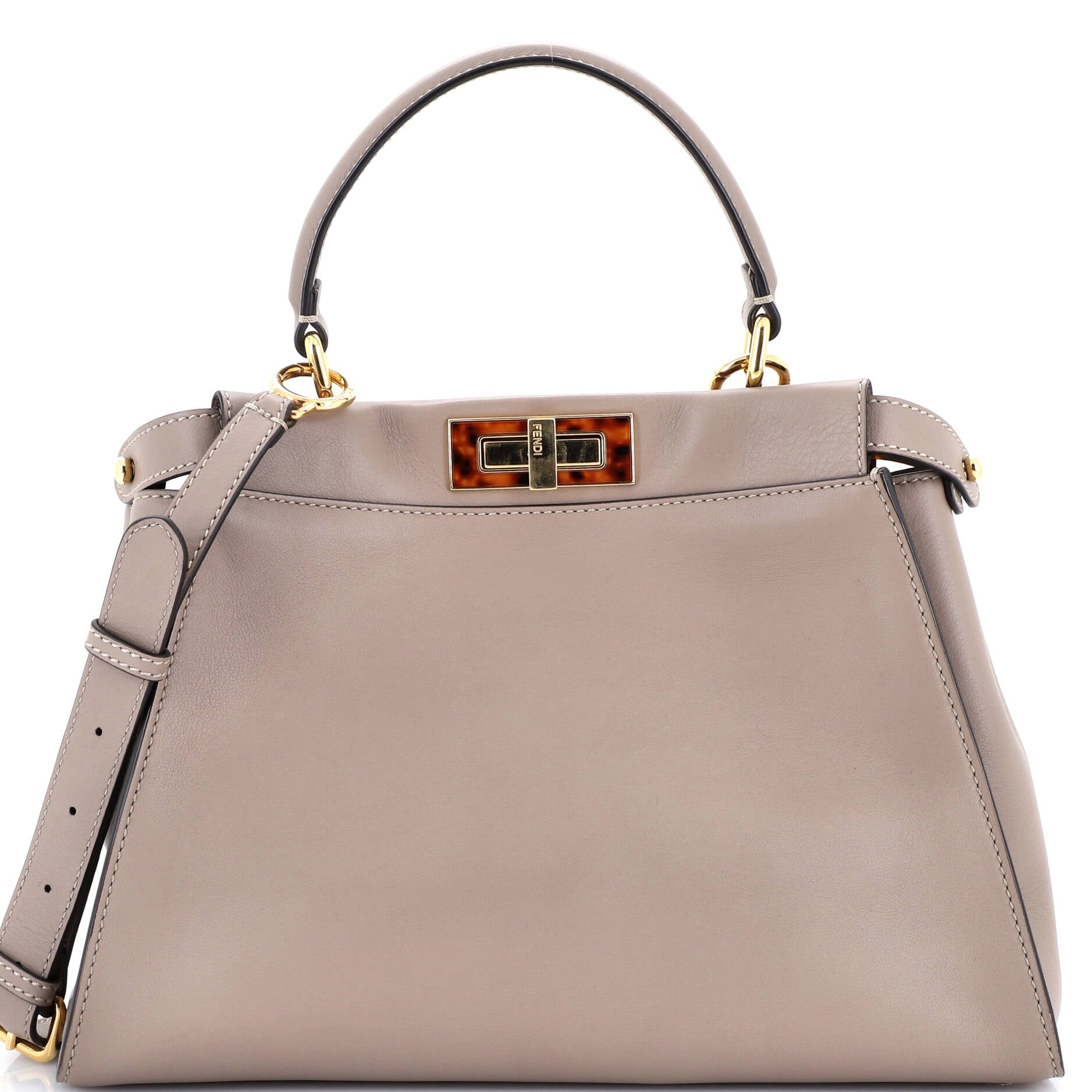 Peekaboo Bag Leather with Plexiglass Detail Regular