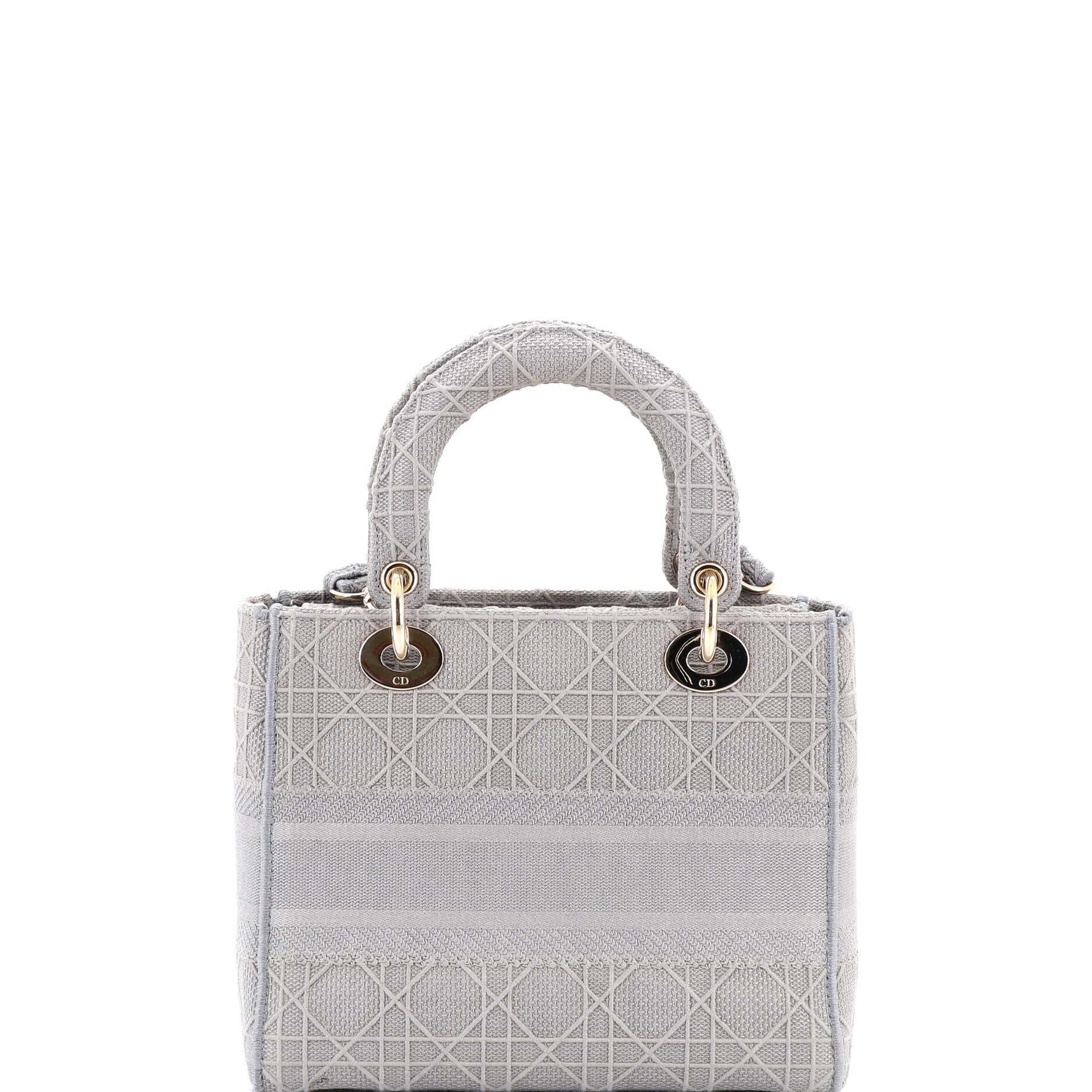 Lady D-Lite Bag Cannage Embroidered Canvas Medium