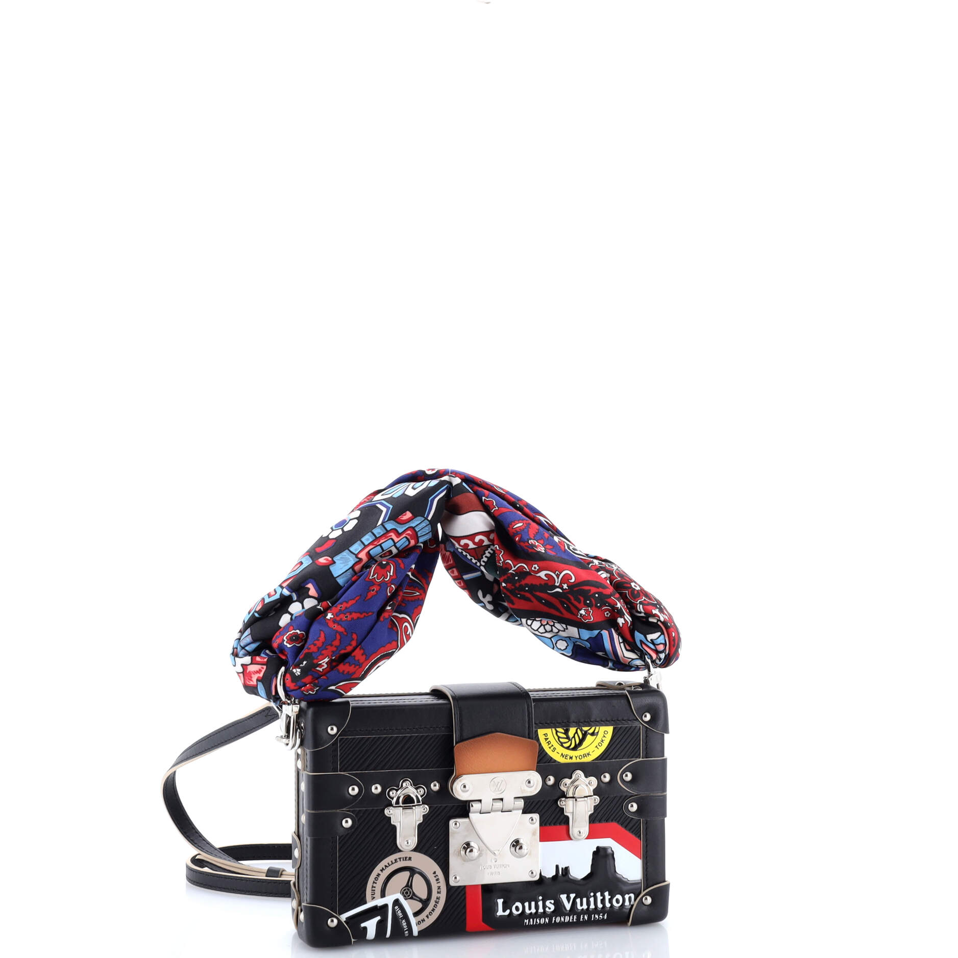 Petite Malle Handbag Limited Edition World Tour Epi Leather