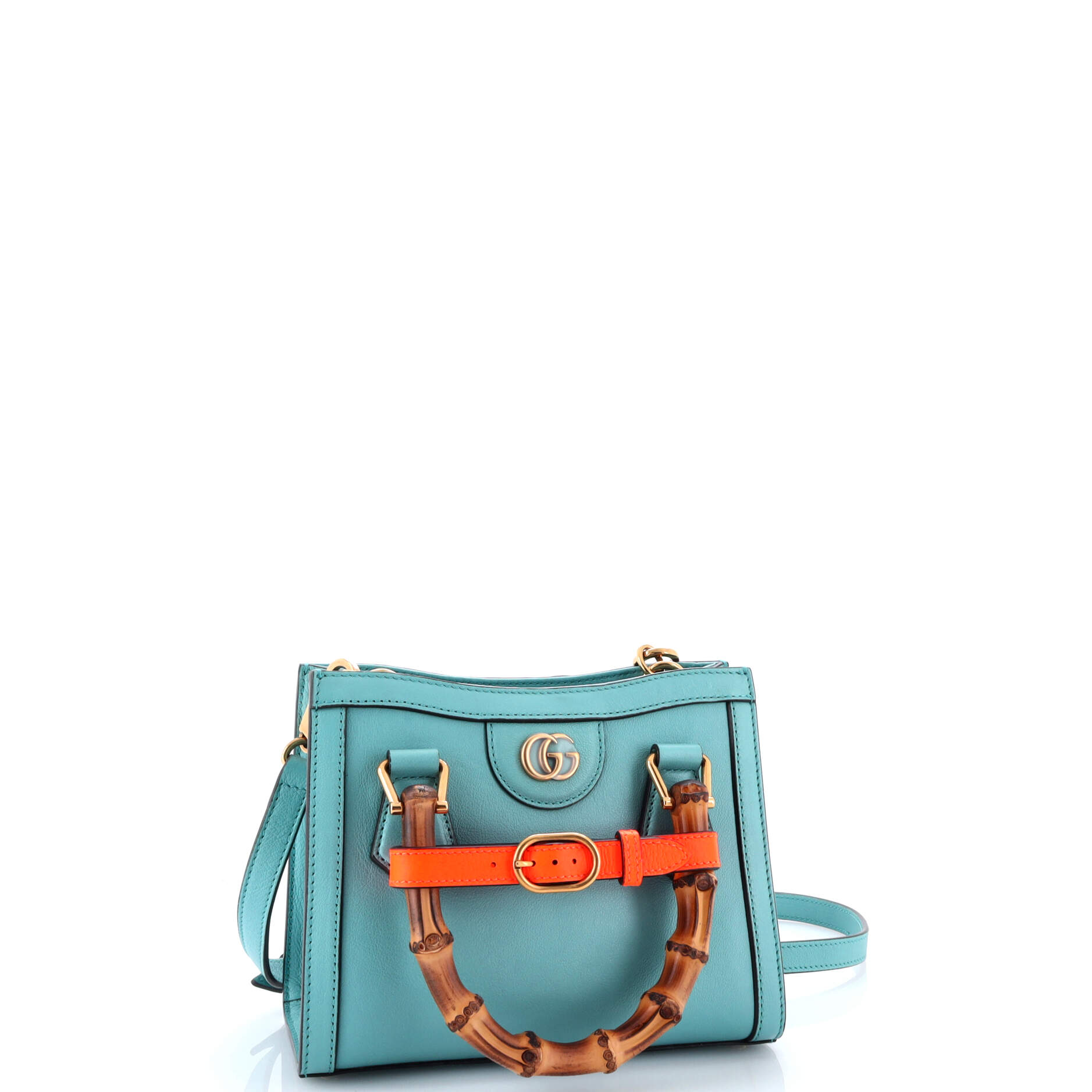 Diana NM Bamboo Handle Tote Leather Mini