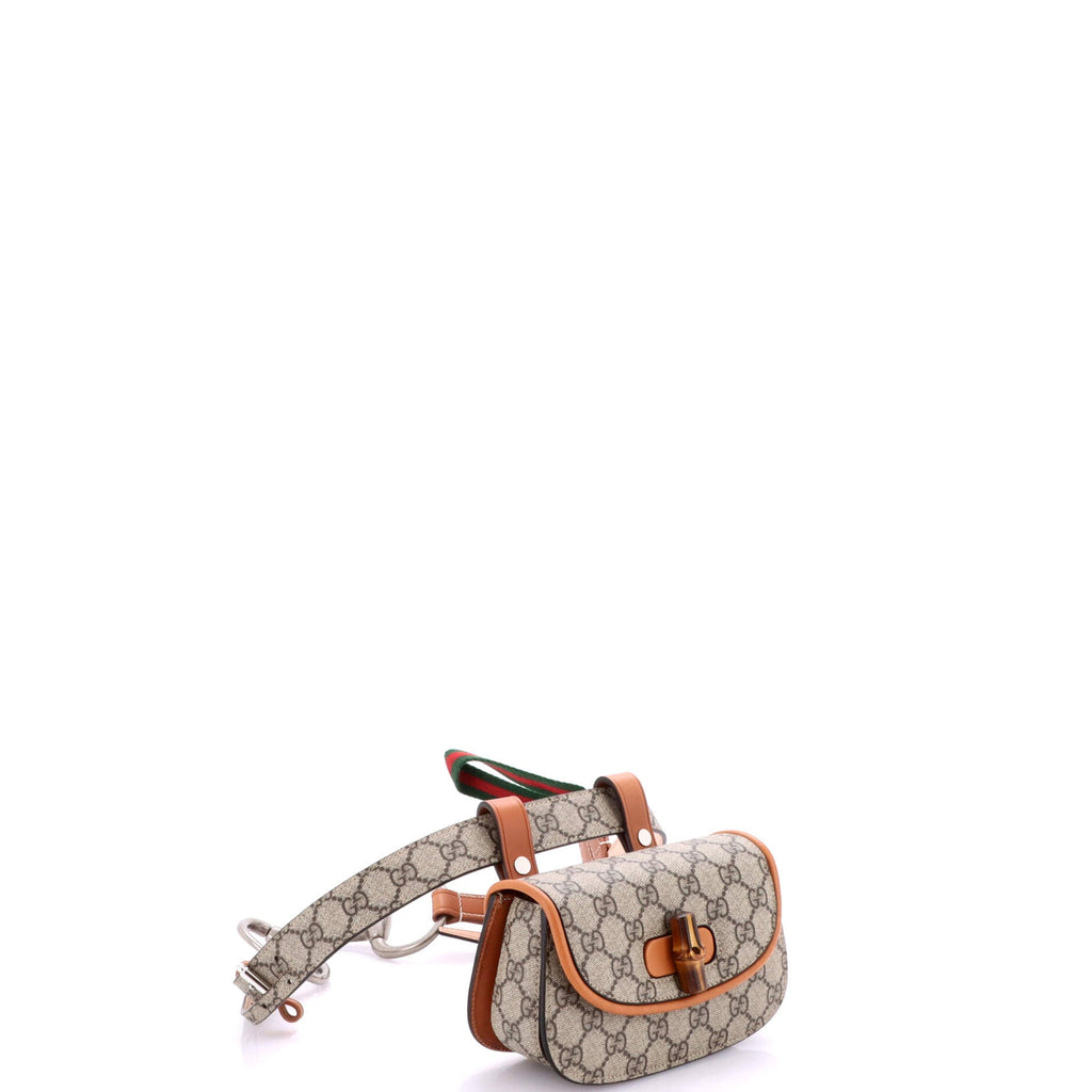Bamboo 1947 Belt Bag GG Coated Canvas Mini