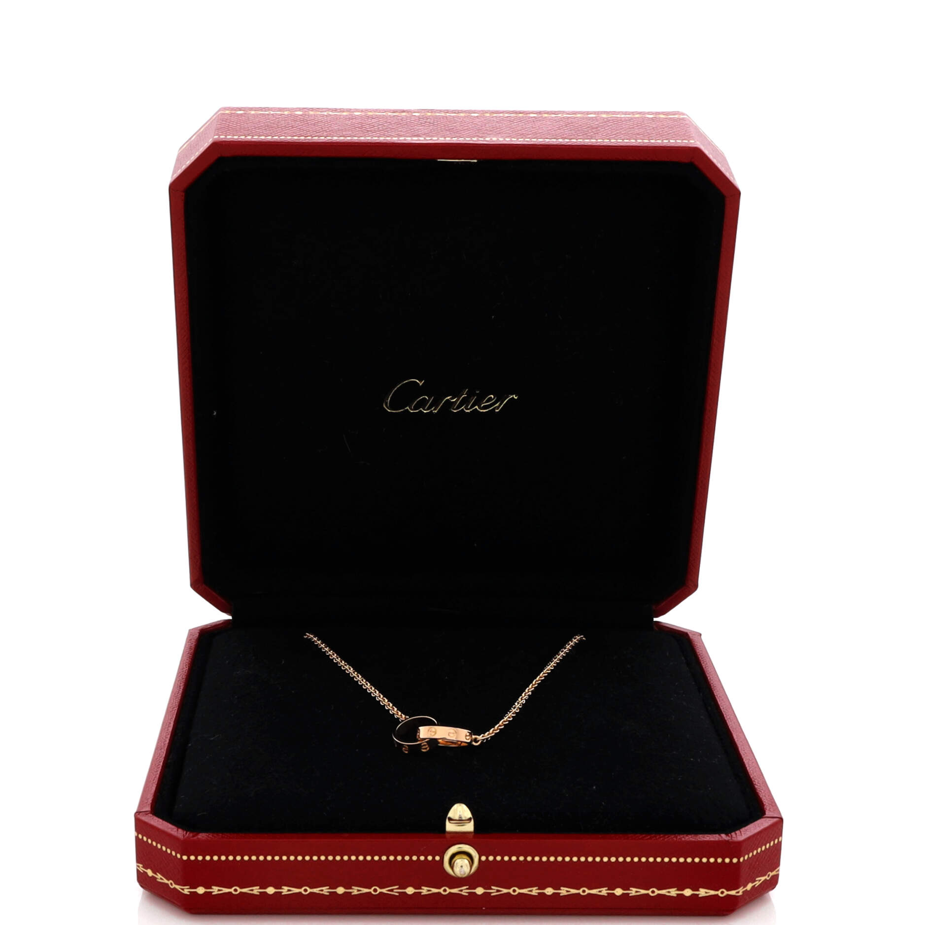 Love Interlocking Necklace 18K Rose Gold