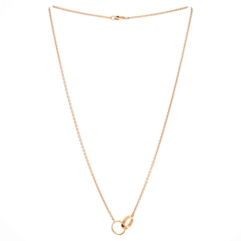 Love Interlocking Necklace 18K Rose Gold
