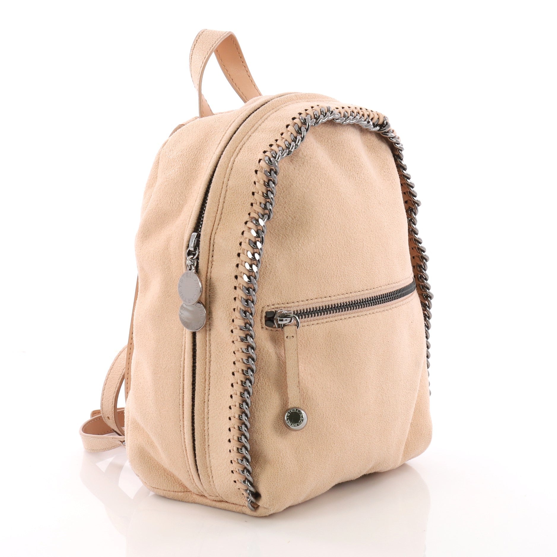 Falabella Front Zip Backpack Shaggy Deer Mini