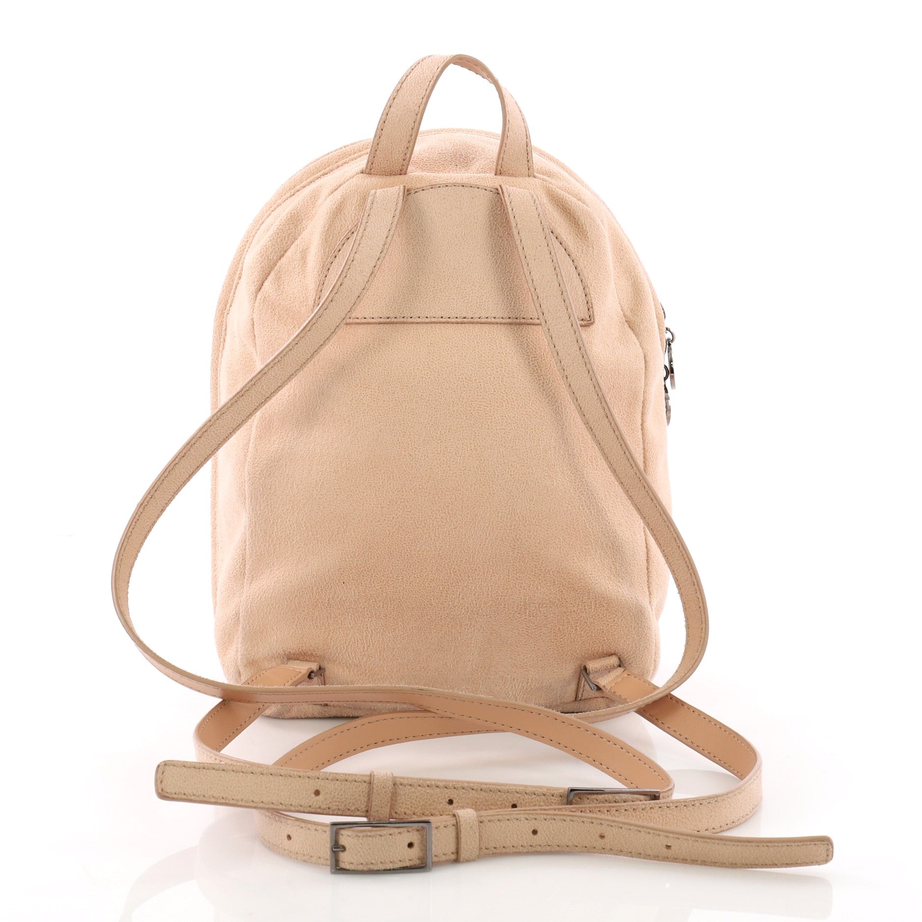 Falabella Front Zip Backpack Shaggy Deer Mini
