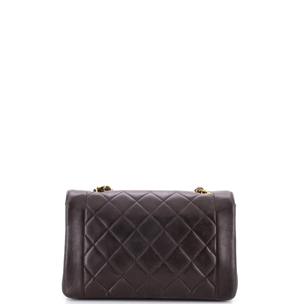Vintage Diana Flap Bag Quilted Lambskin Medium