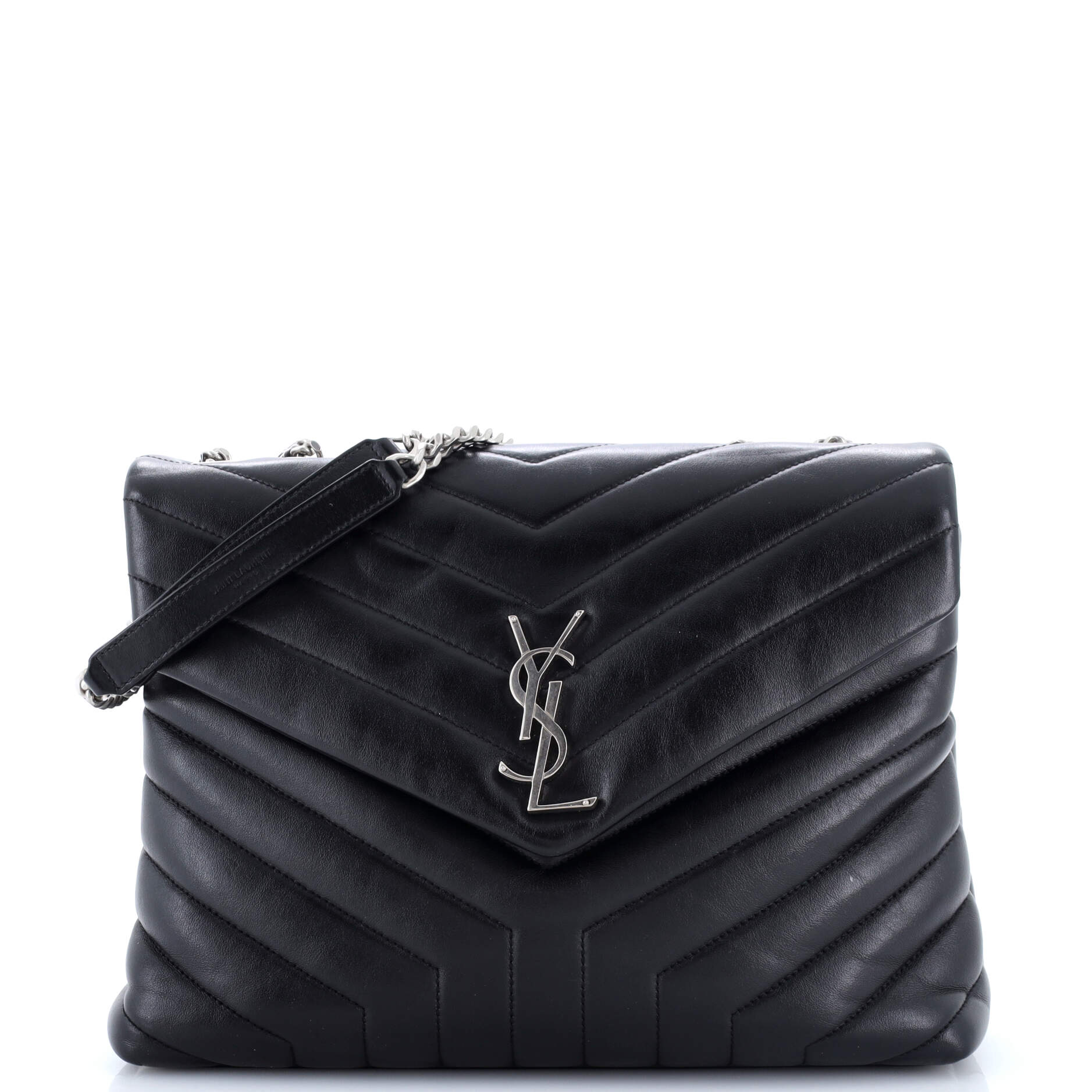 Loulou Shoulder Bag Matelasse Chevron Leather Medium