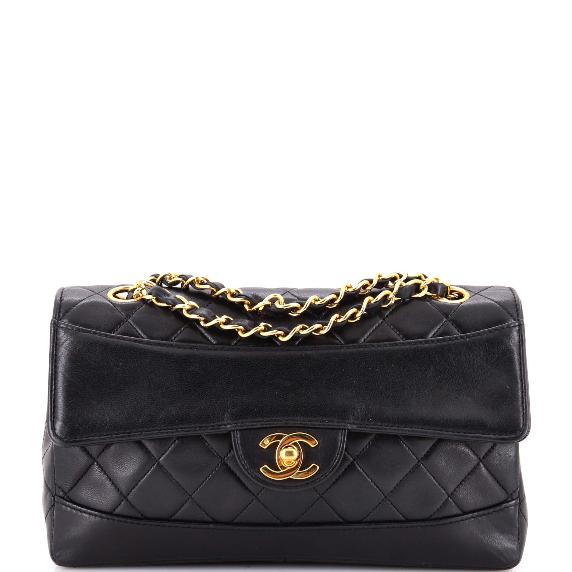 Vintage CC Chain Flap Bag Quilted Lambskin Medium