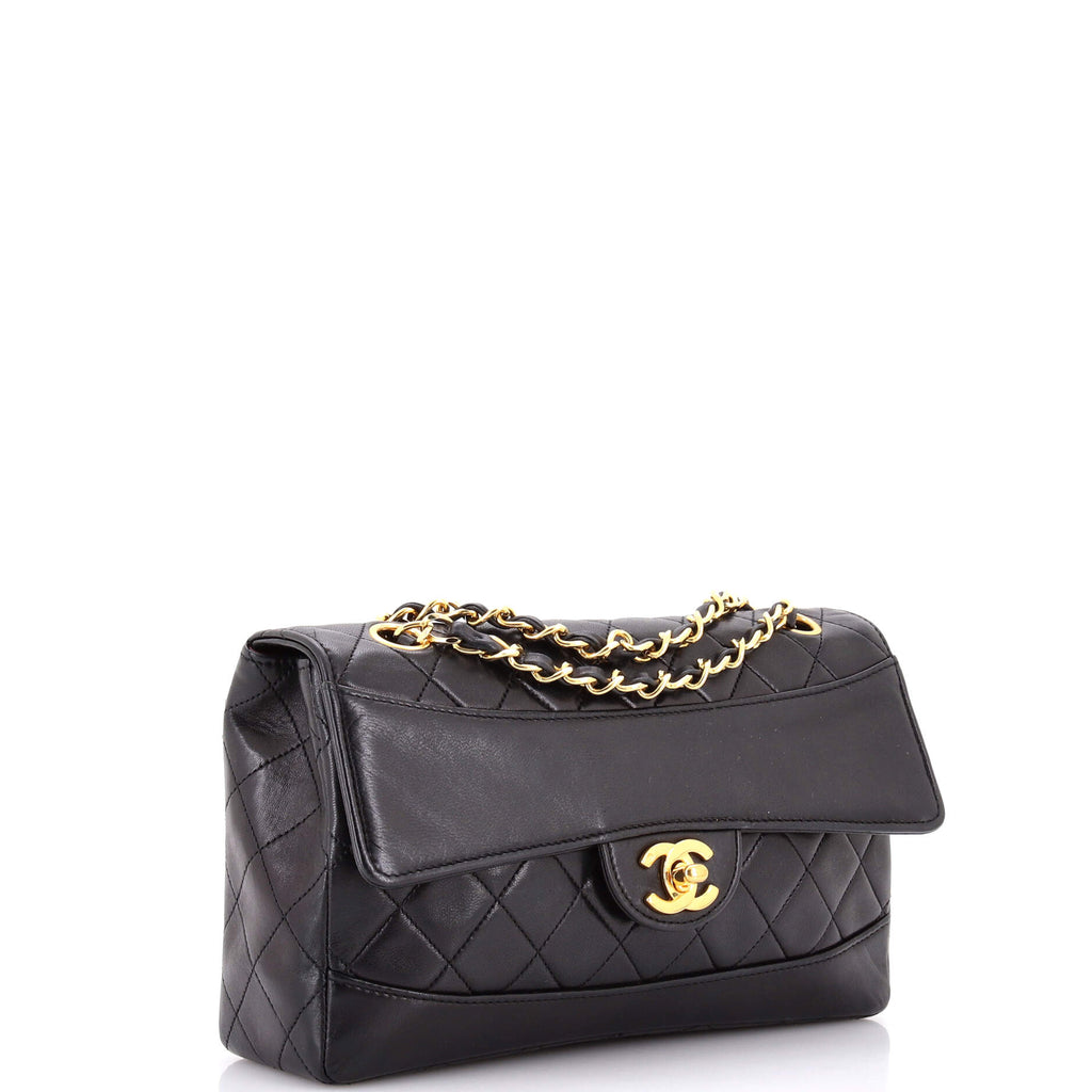 Vintage CC Chain Flap Bag Quilted Lambskin Medium