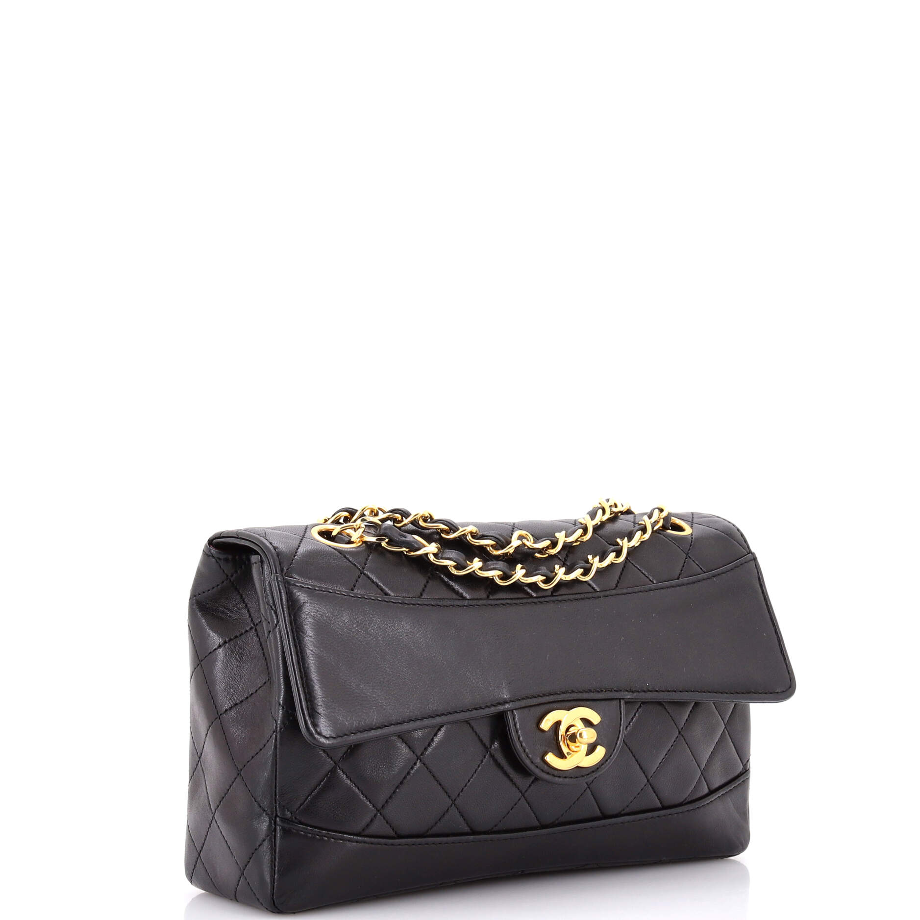 Vintage CC Chain Flap Bag Quilted Lambskin Medium