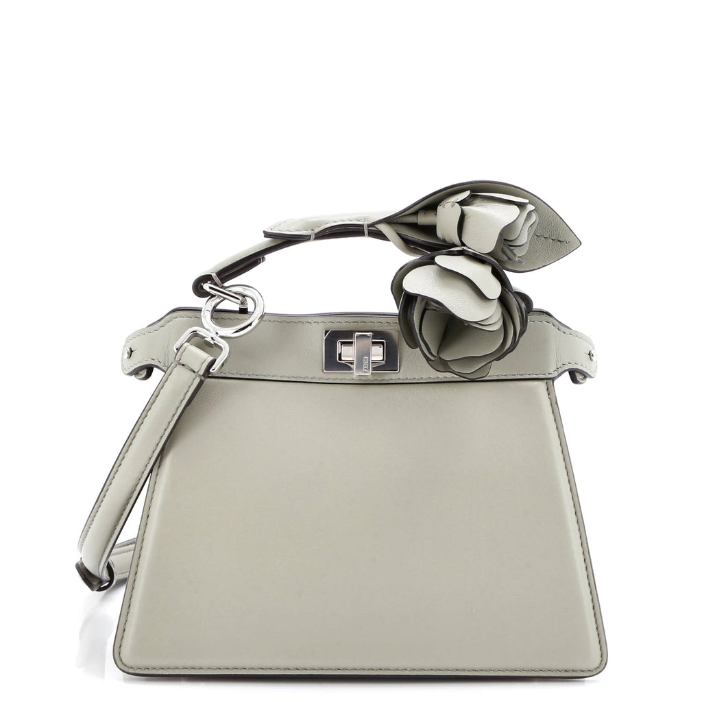 Peekaboo ISeeU Bag Leather with Embellished Handle Petite