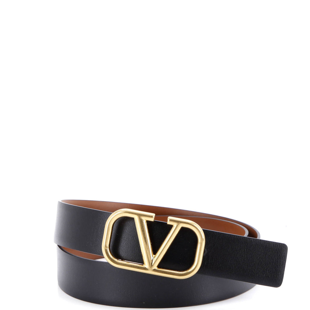 VLogo Reversible Belt Leather Wide