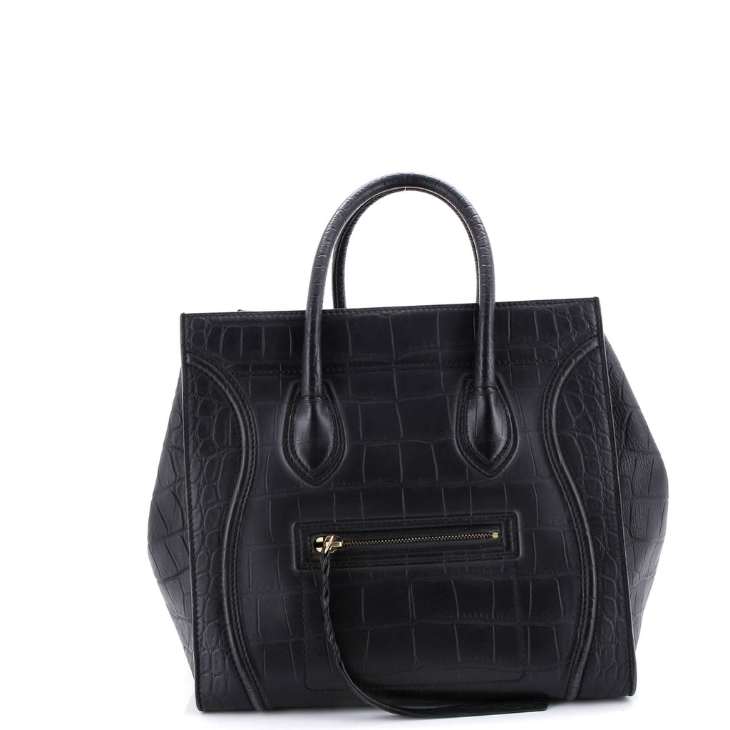 Phantom Bag Crocodile Embossed Leather Medium