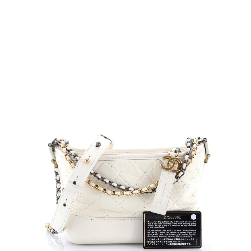Gabrielle Hobo Quilted Aged Calfskin Small
