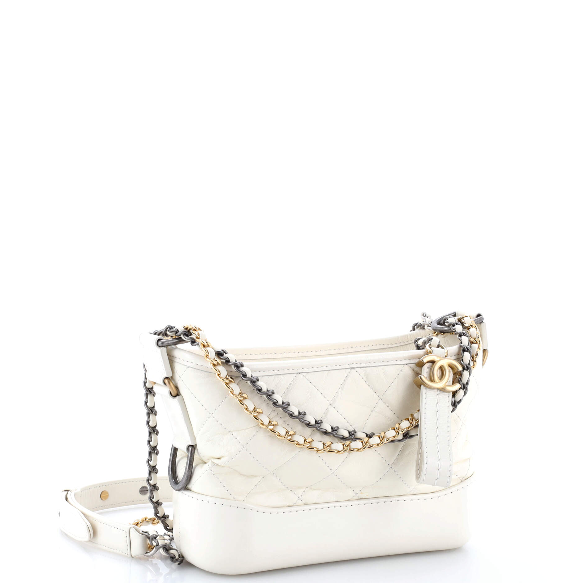 Gabrielle Hobo Quilted Aged Calfskin Small