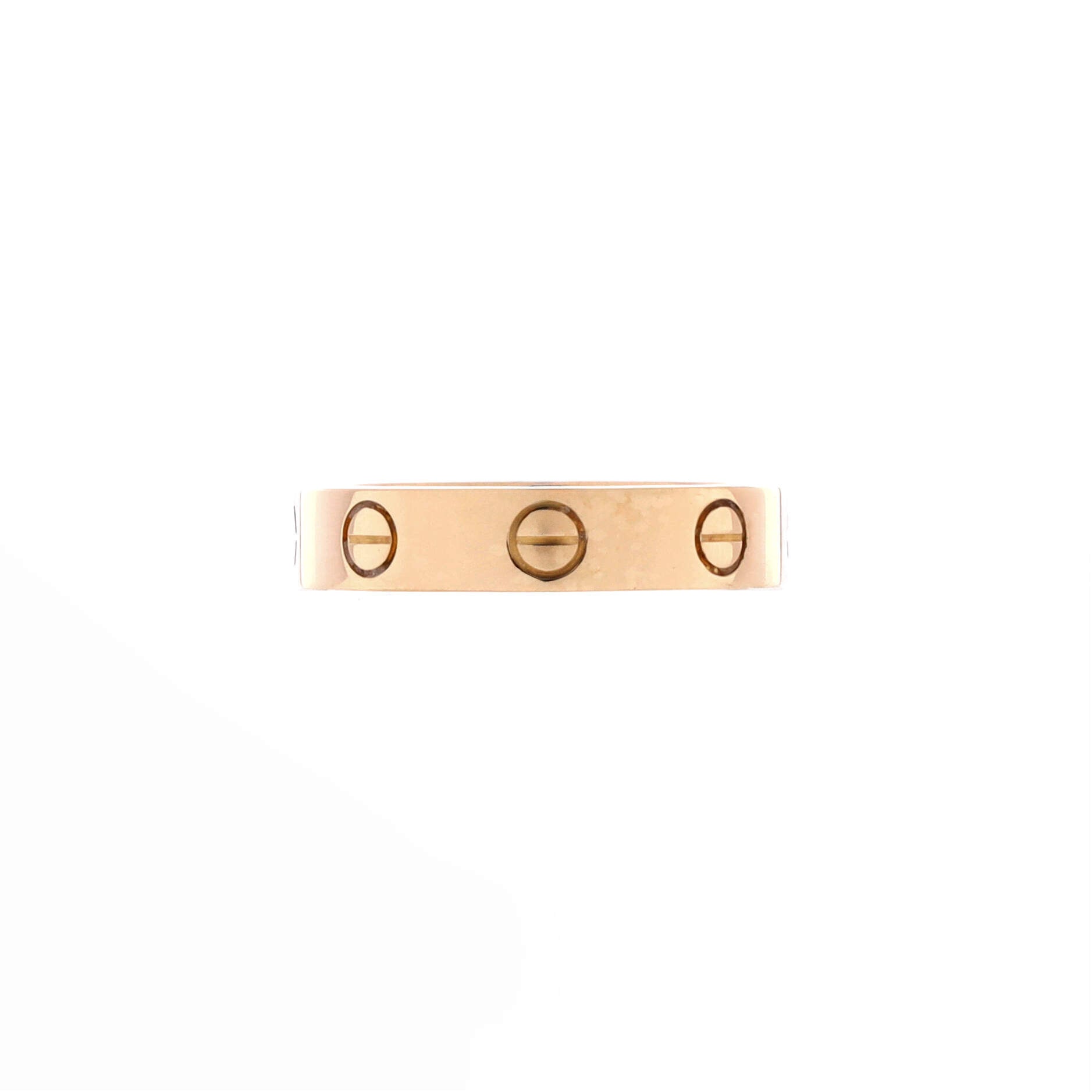 Love Wedding Band 1 Diamond Ring 18K Yellow Gold with Diamond
