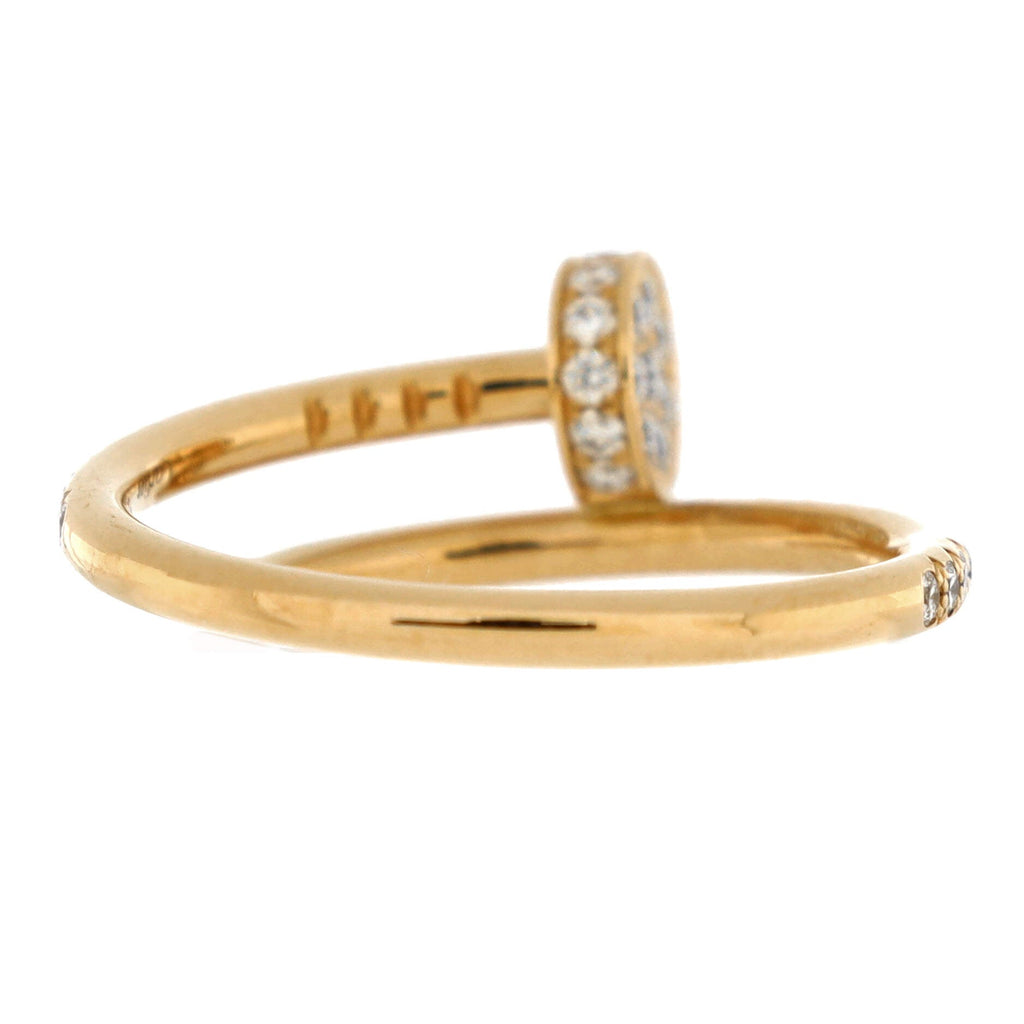 Juste un Clou Paved Ring 18K Yellow Gold with Diamonds Small