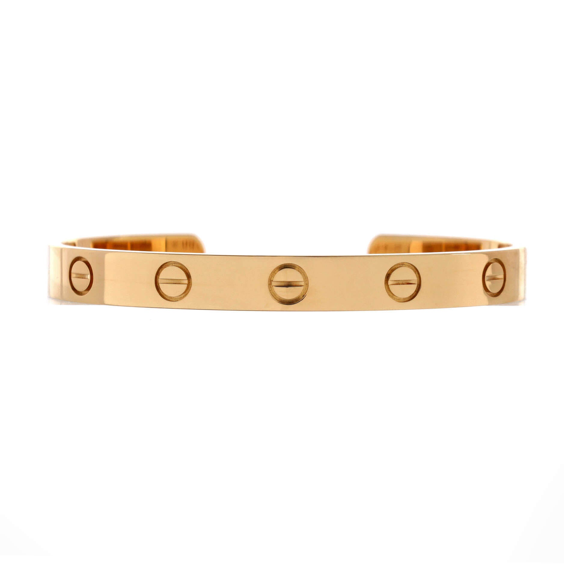 Love Cuff Bracelet 18K Yellow Gold