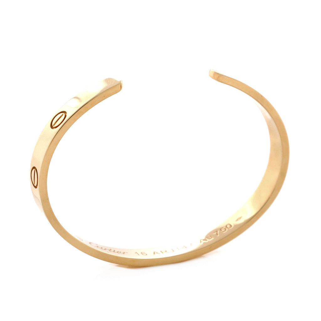 Love Cuff Bracelet 18K Yellow Gold