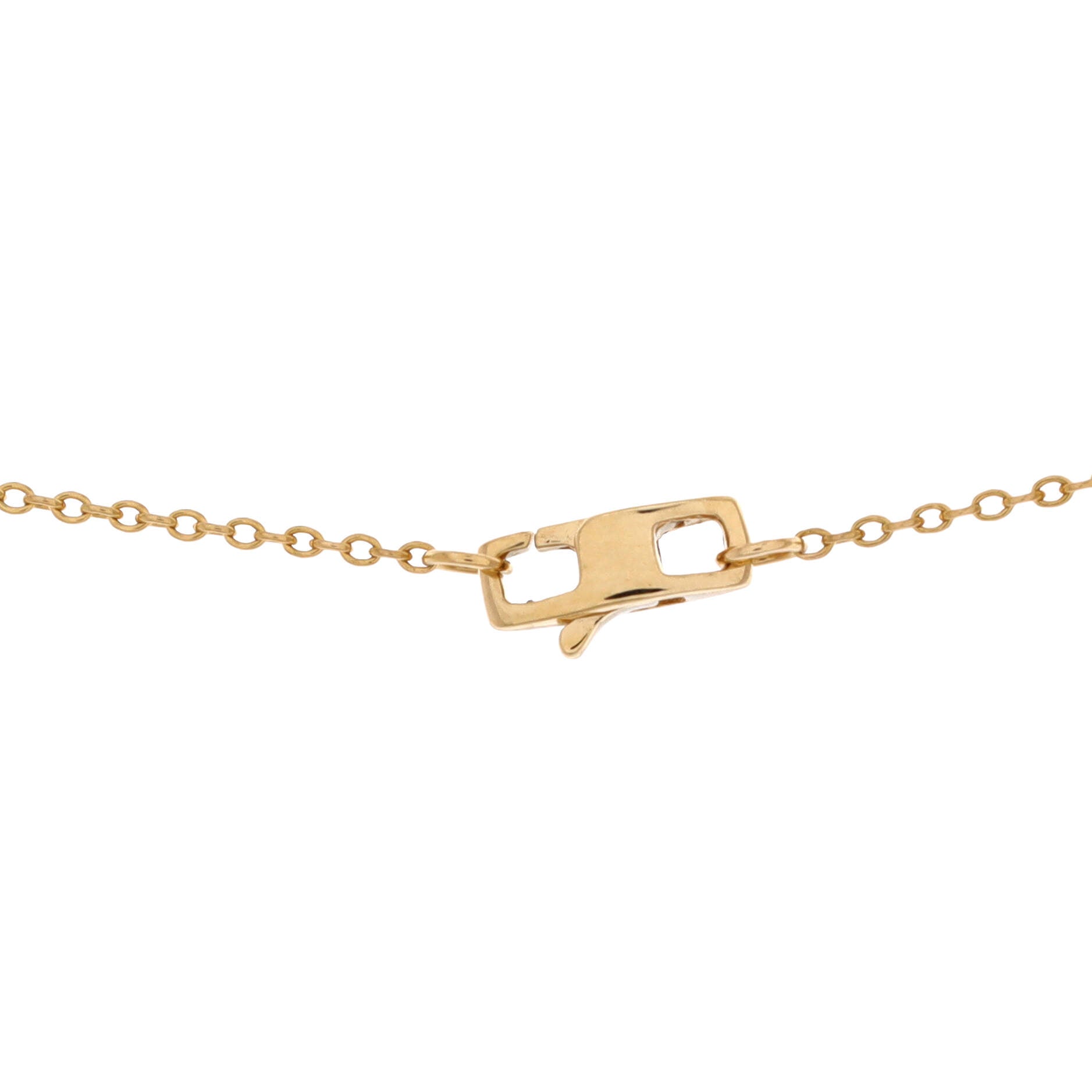 Empreinte Pendant Necklace 18K Yellow Gold with Pave Diamonds