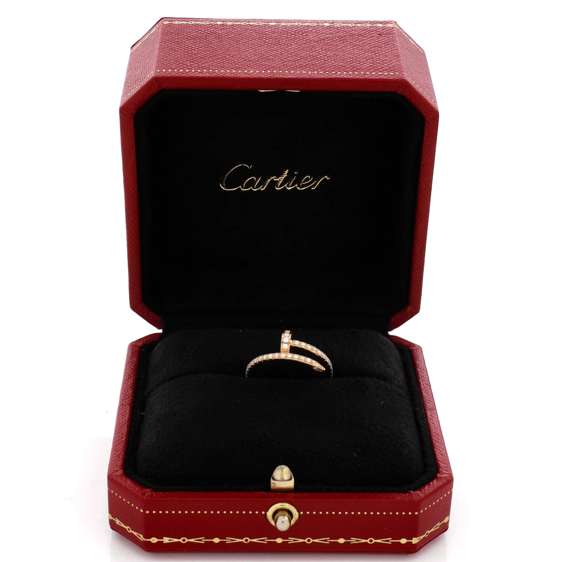 Juste un Clou Paved Ring 18K Yellow Gold with Diamonds Small