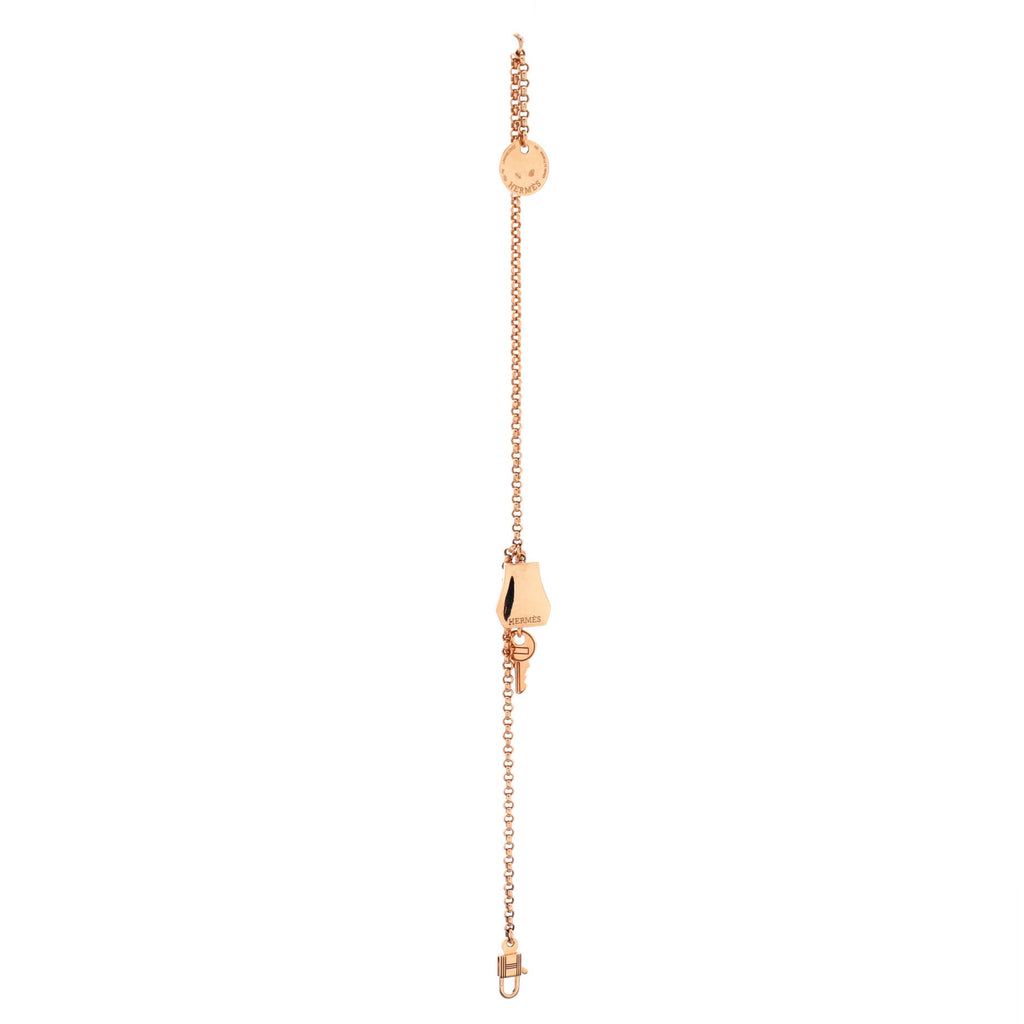 Kelly Clochette Chain Bracelet 18K Rose Gold Small