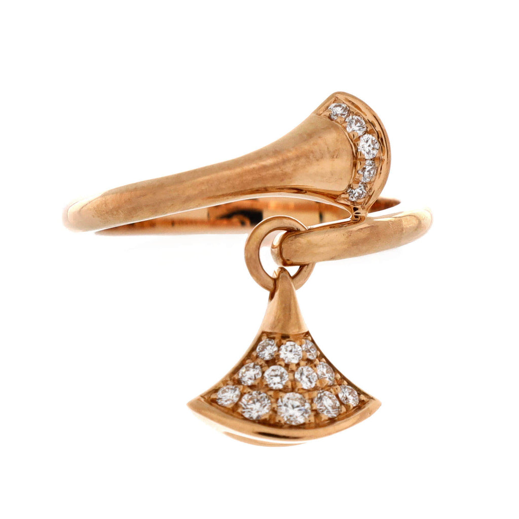 Divas' Dream Charm Ring 18K Rose Gold with Diamonds
