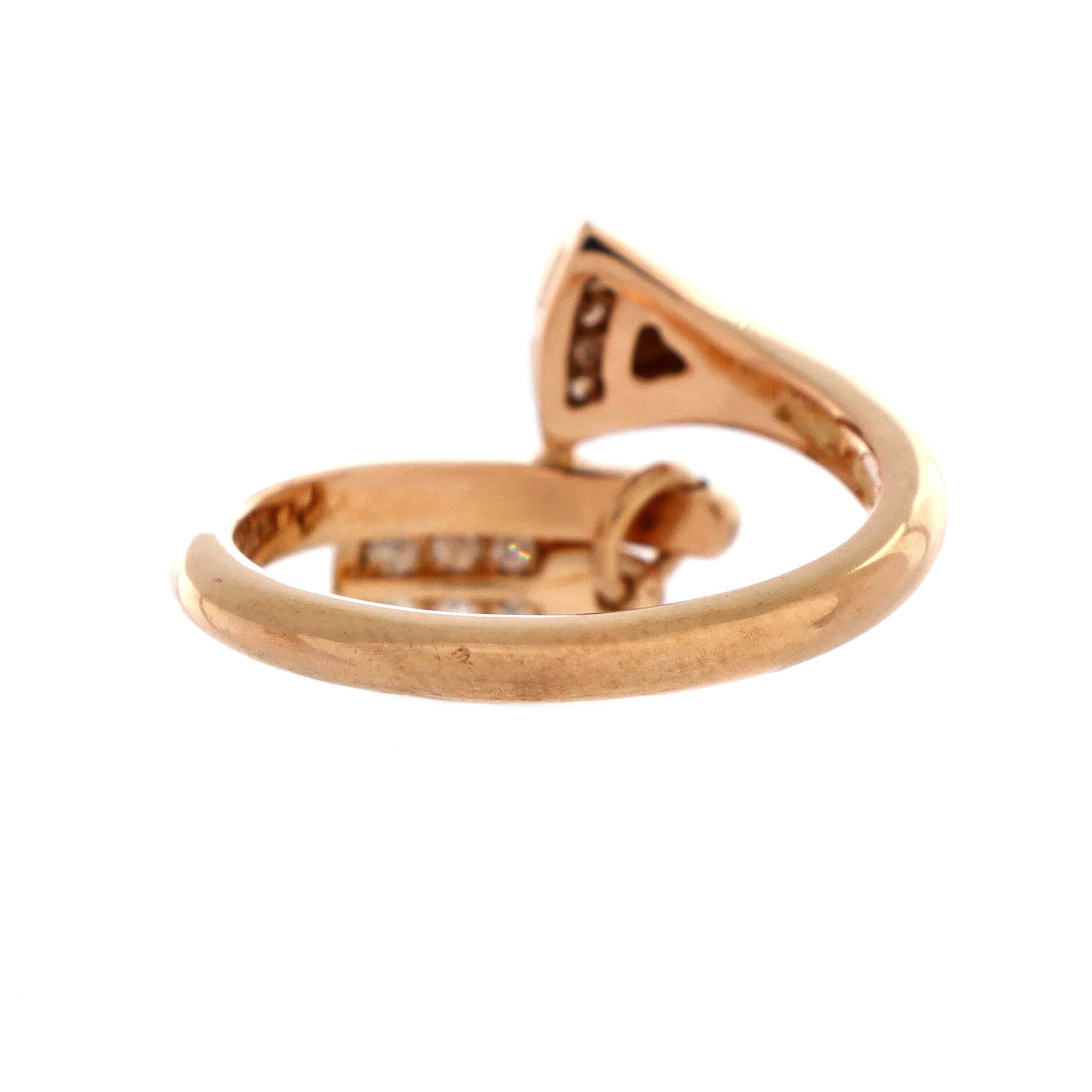 Divas' Dream Charm Ring 18K Rose Gold with Diamonds