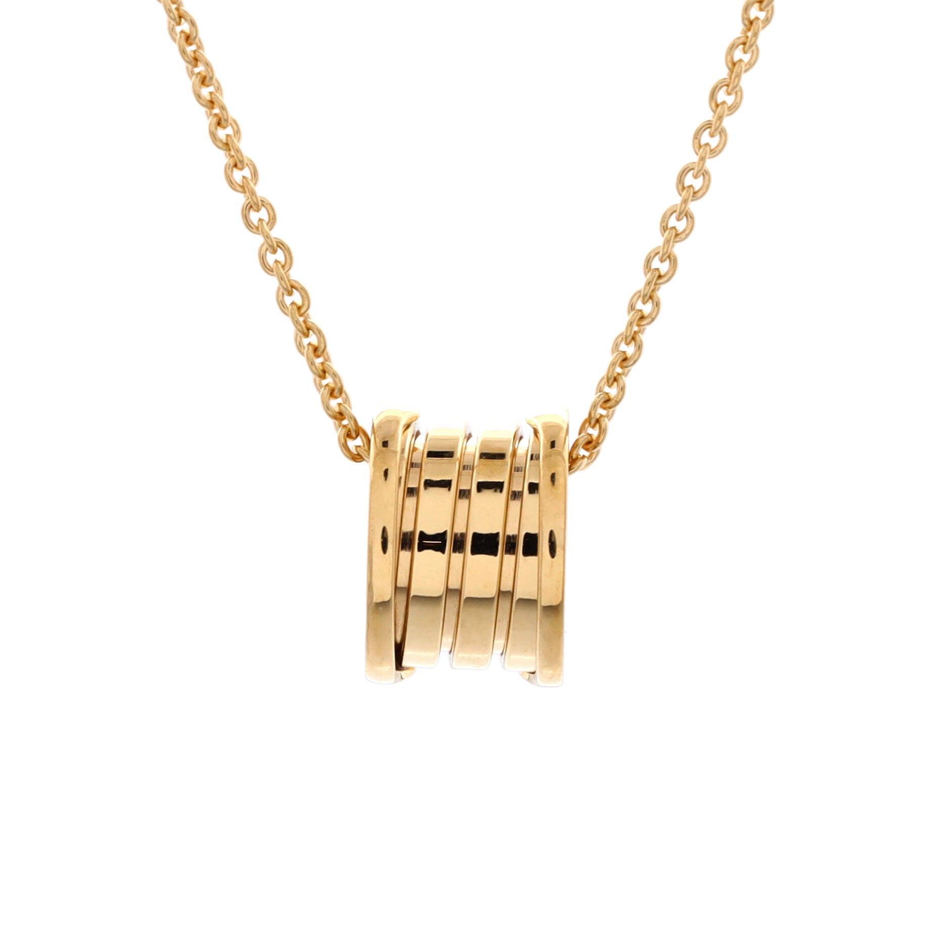 B.Zero1 Pendant Necklace 18K Yellow Gold