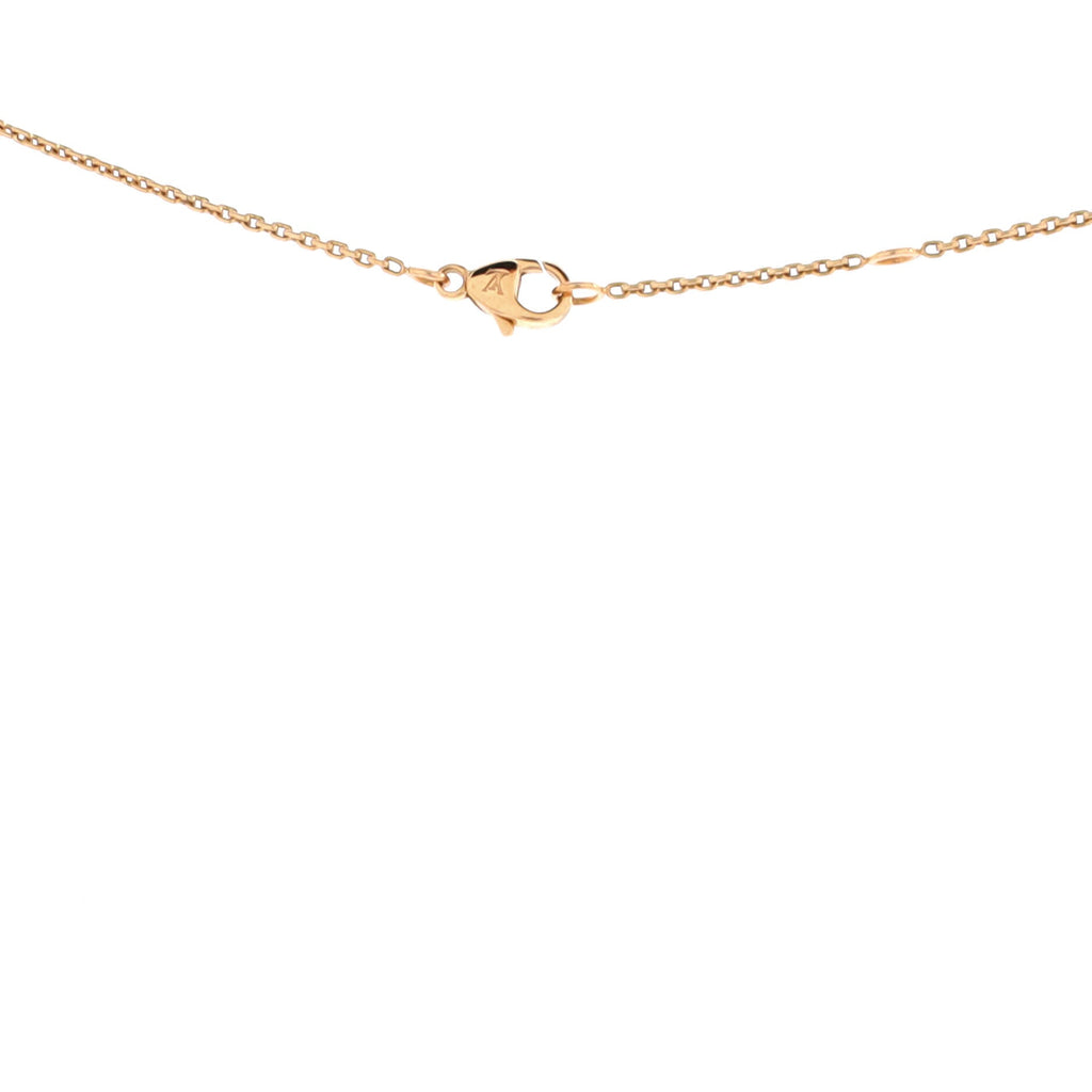 Idylle Blossom LV Pendant Necklace 18K Rose Gold with Diamond