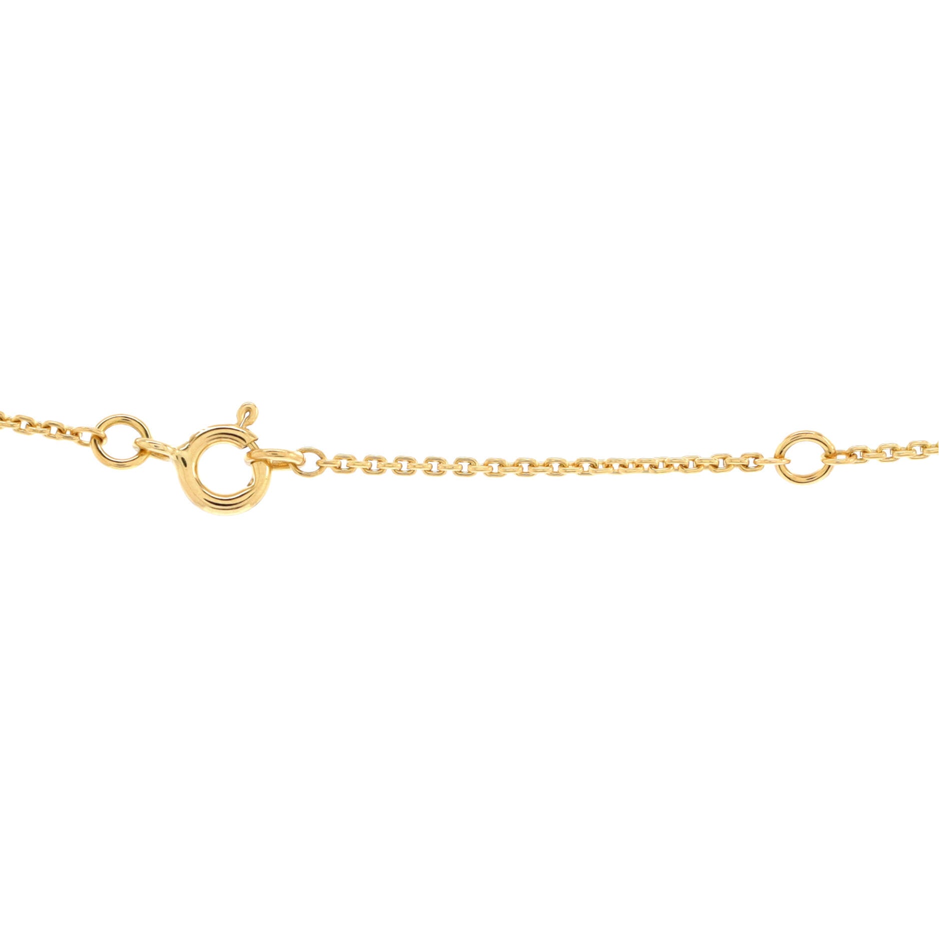 LV Volt Upside Down Pendant Necklace 18K Yellow Gold