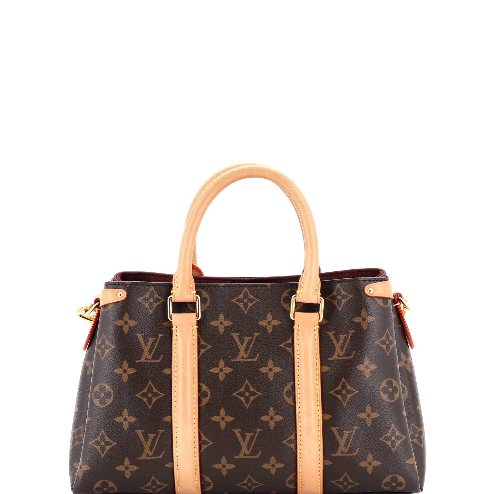 Soufflot Tote Monogram Canvas with Leather BB