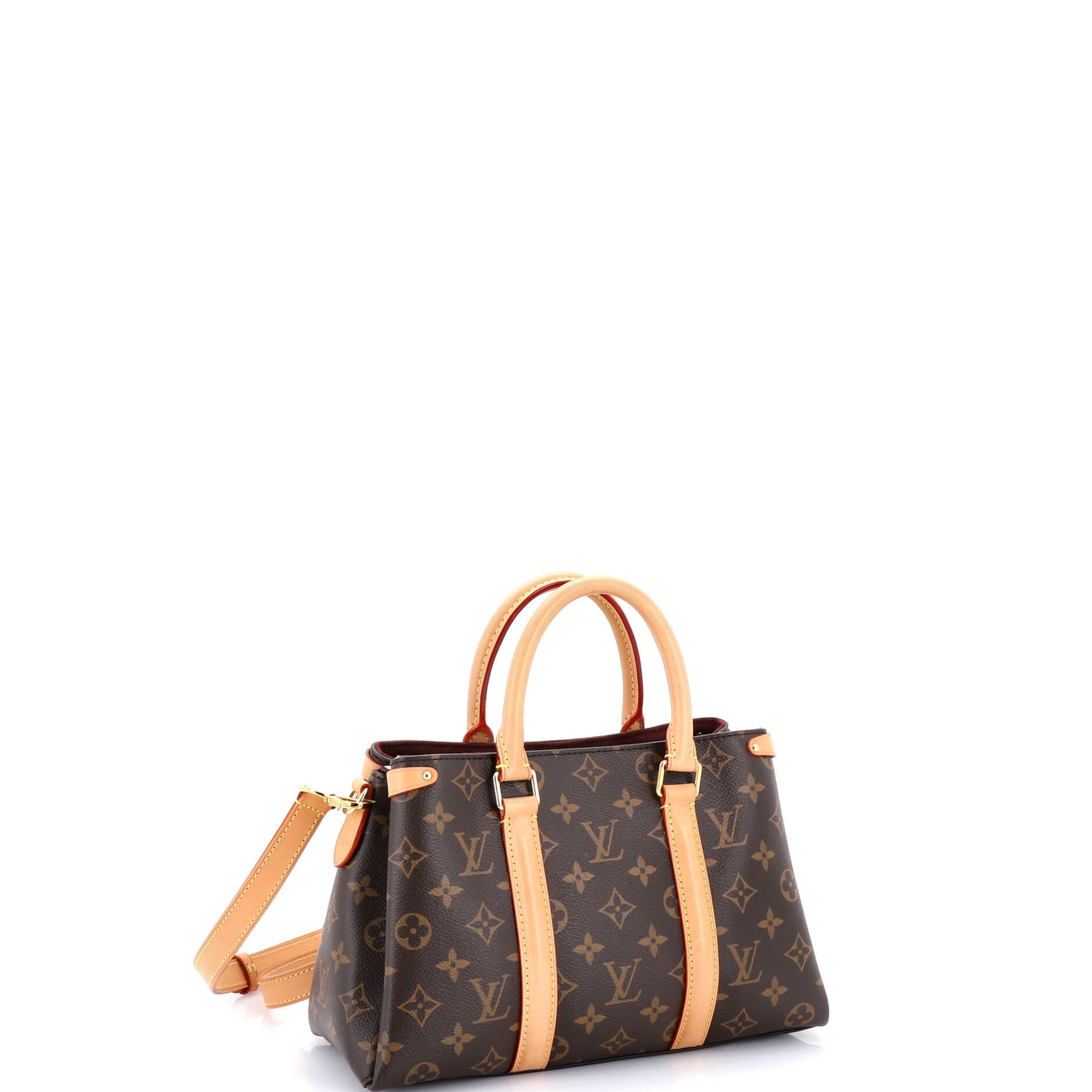 Soufflot Tote Monogram Canvas with Leather BB