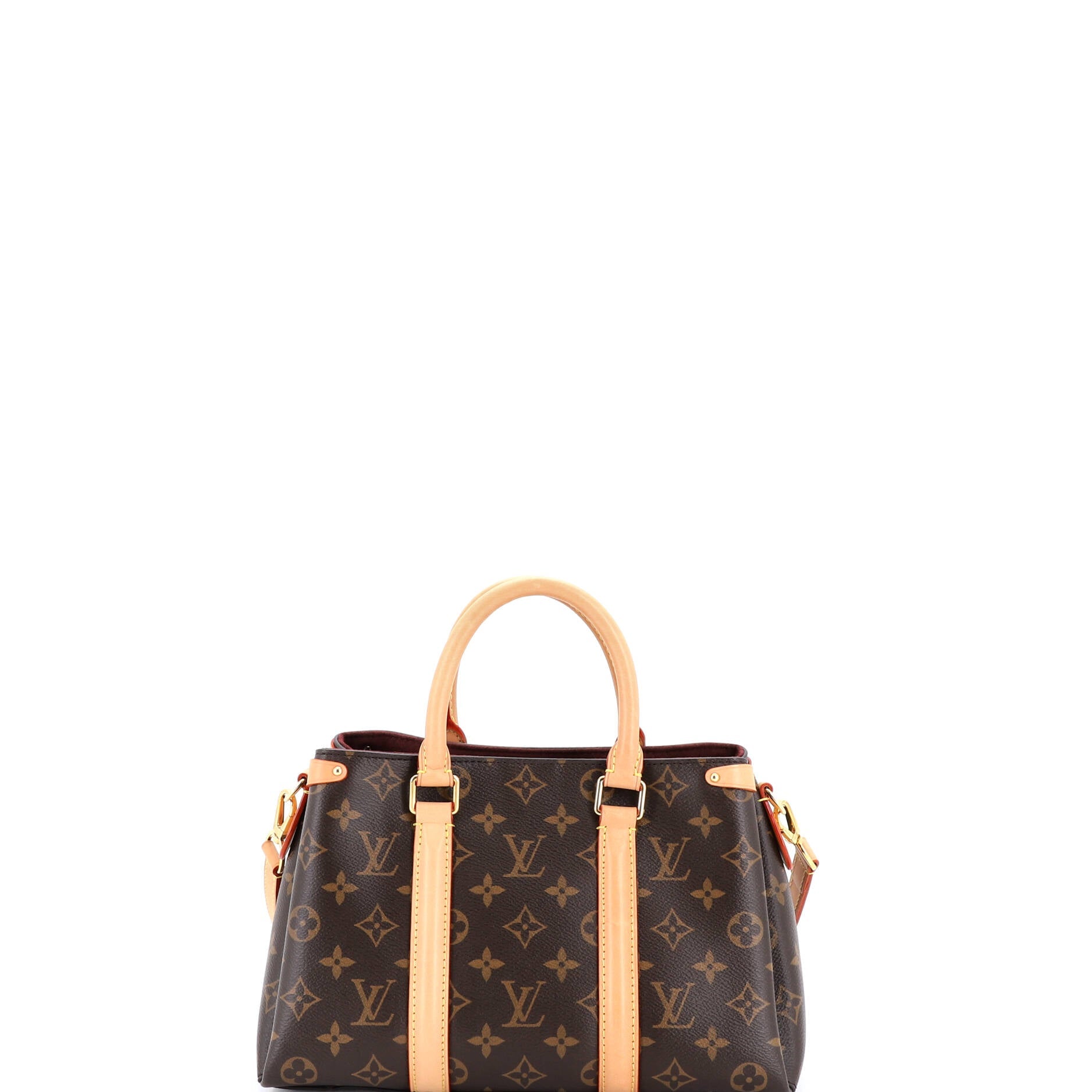 Soufflot Tote Monogram Canvas with Leather BB