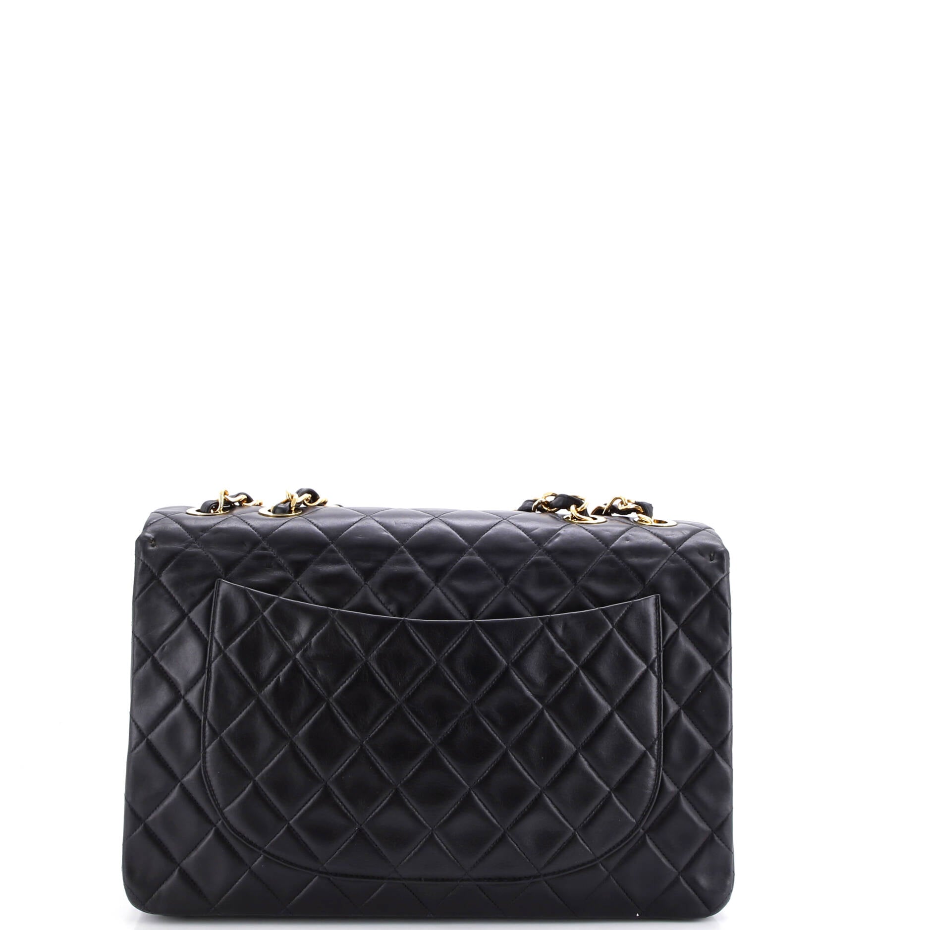 Vintage Classic Single Flap Bag Quilted Lambskin Maxi