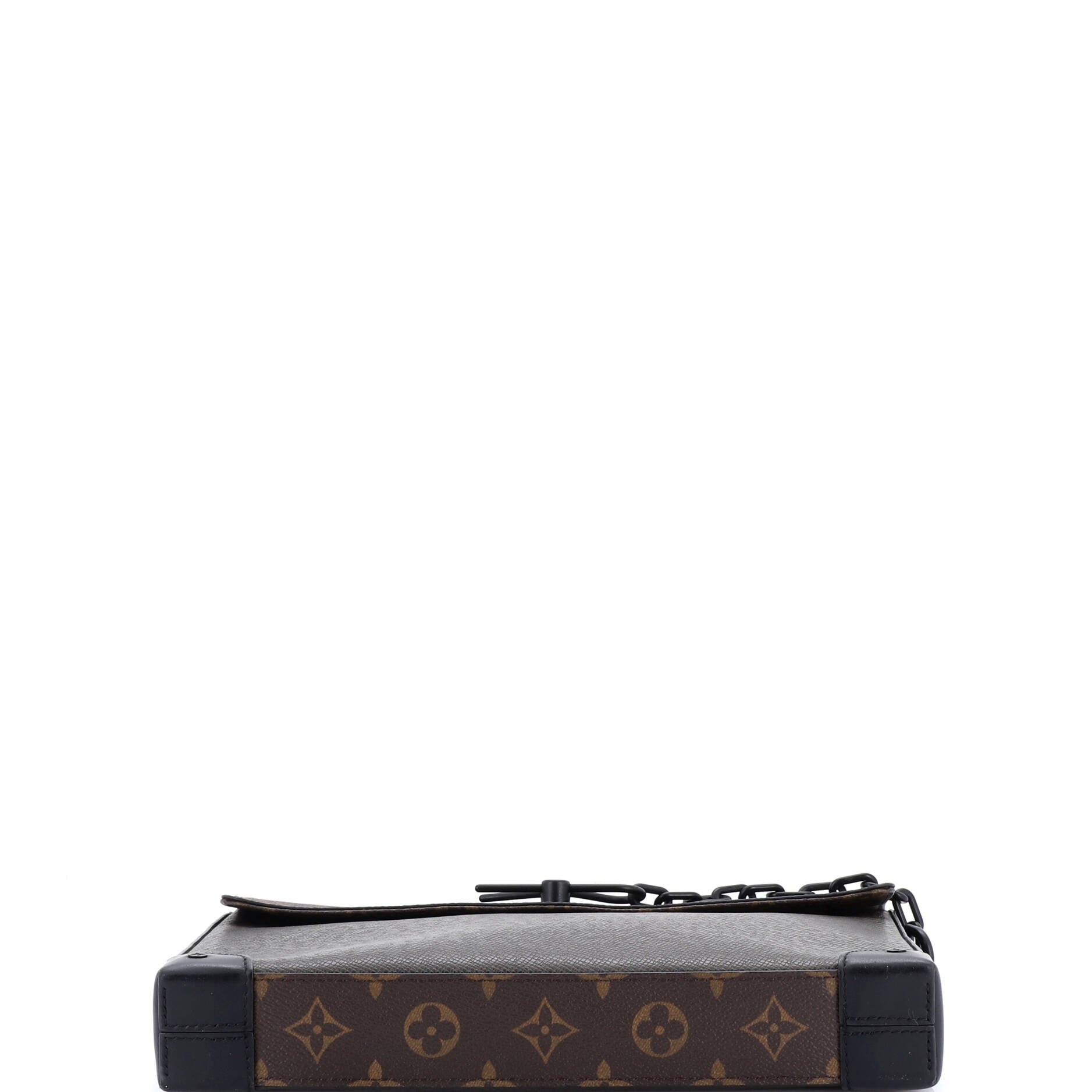 Pochette Voyage Steamer Leather and Monogram Canvas