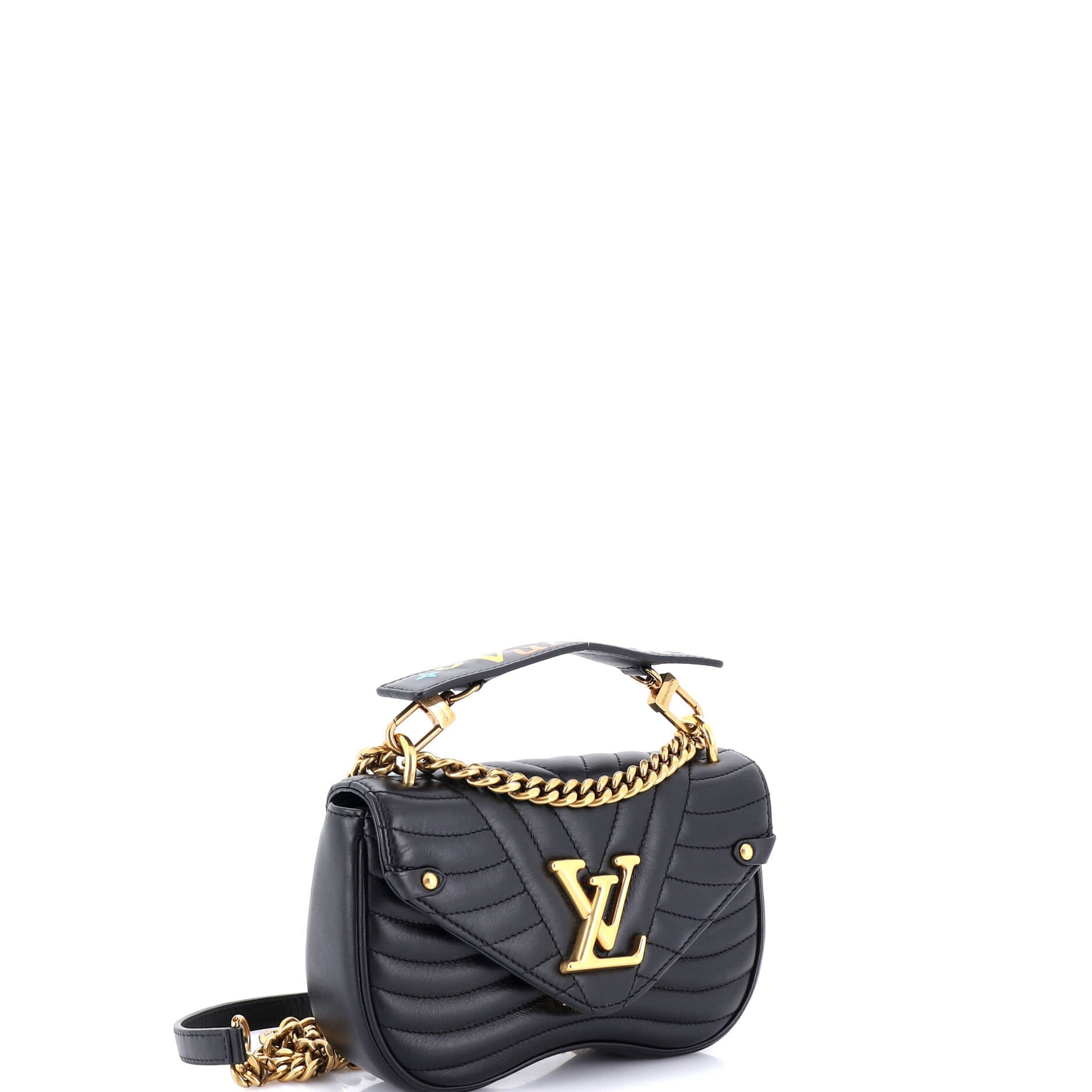 New Wave Chain Bag Quilted Leather PM