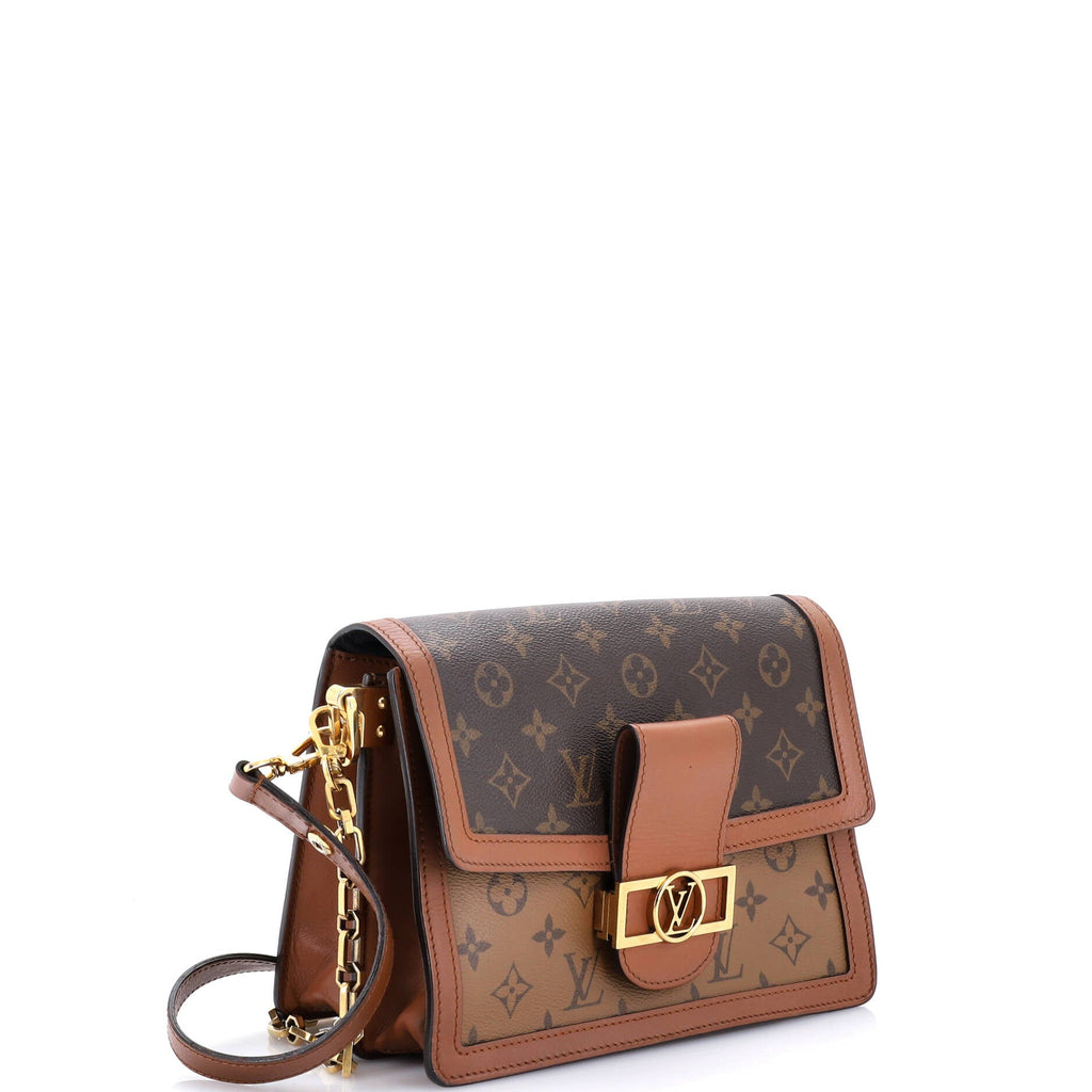 Dauphine Shoulder Bag Reverse Monogram Canvas MM