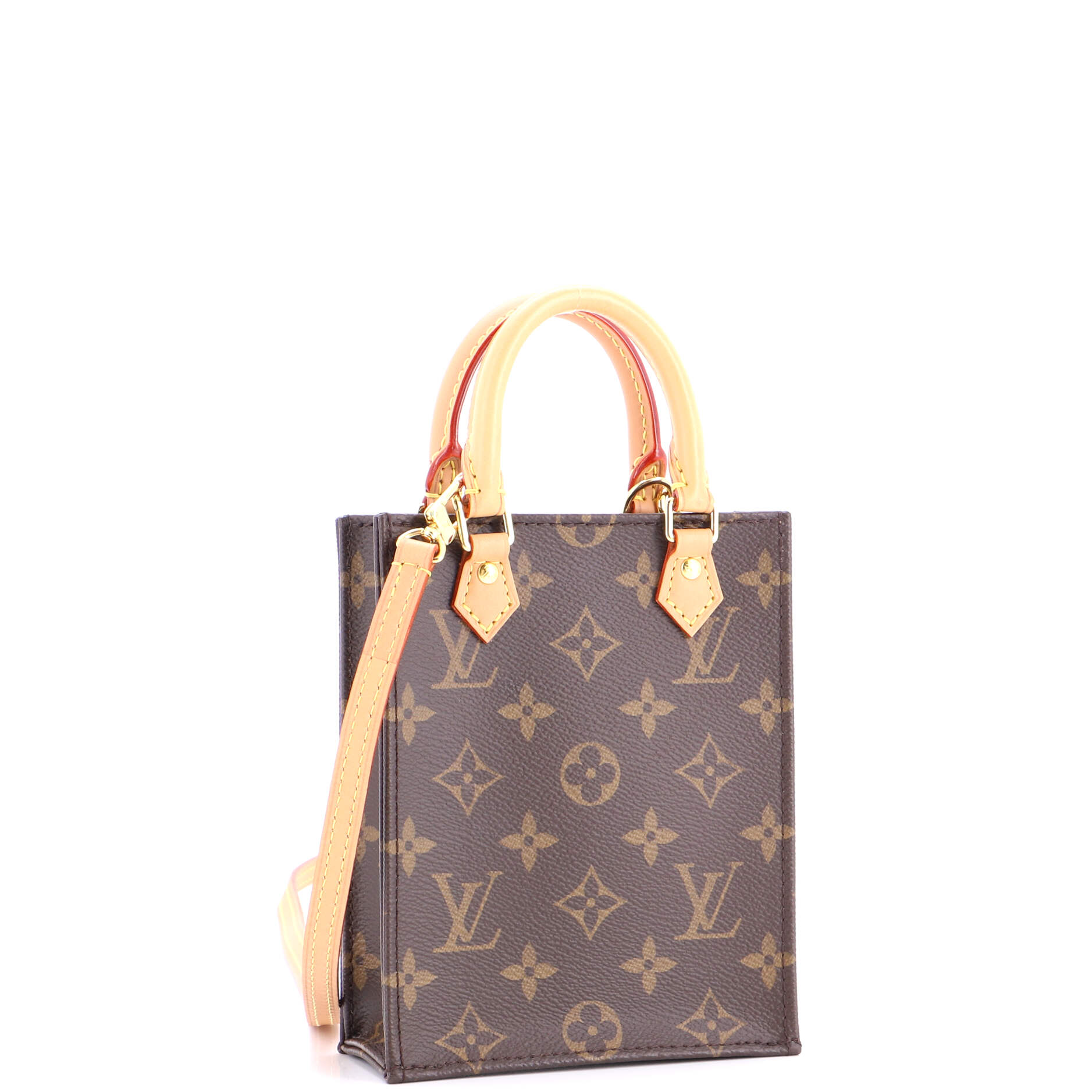 Petit Sac Plat Bag Monogram Canvas