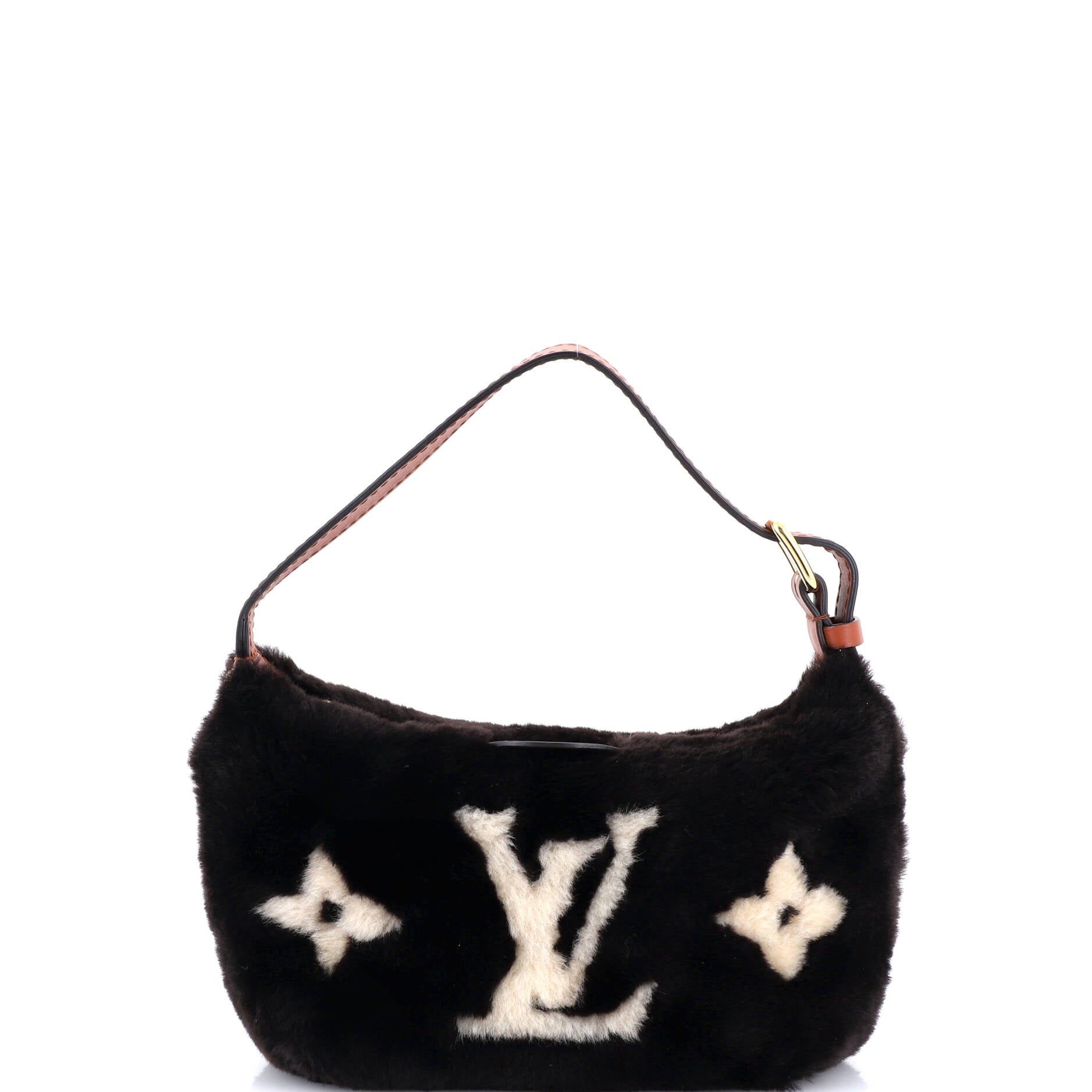 Hills Pochette Monogram Giant Teddy Fleece