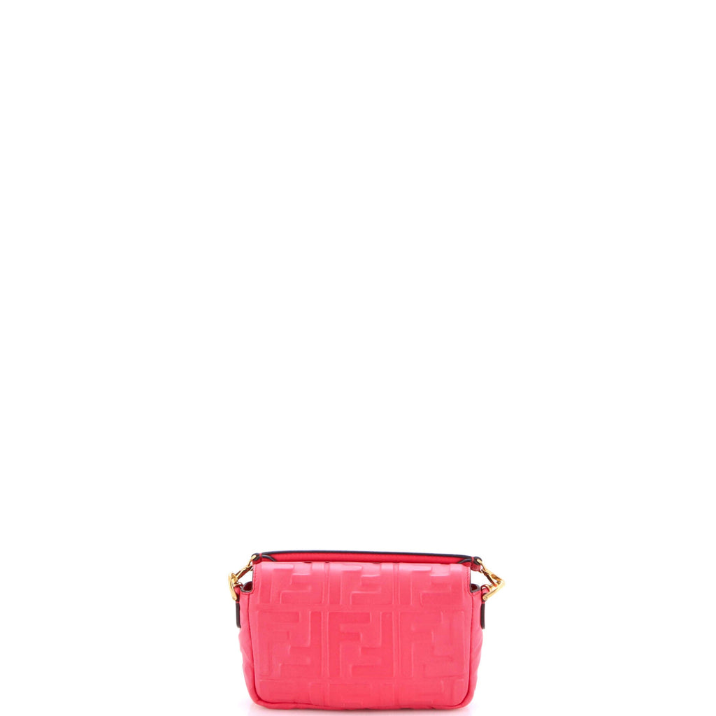Baguette NM Bag Zucca Embossed Leather Mini