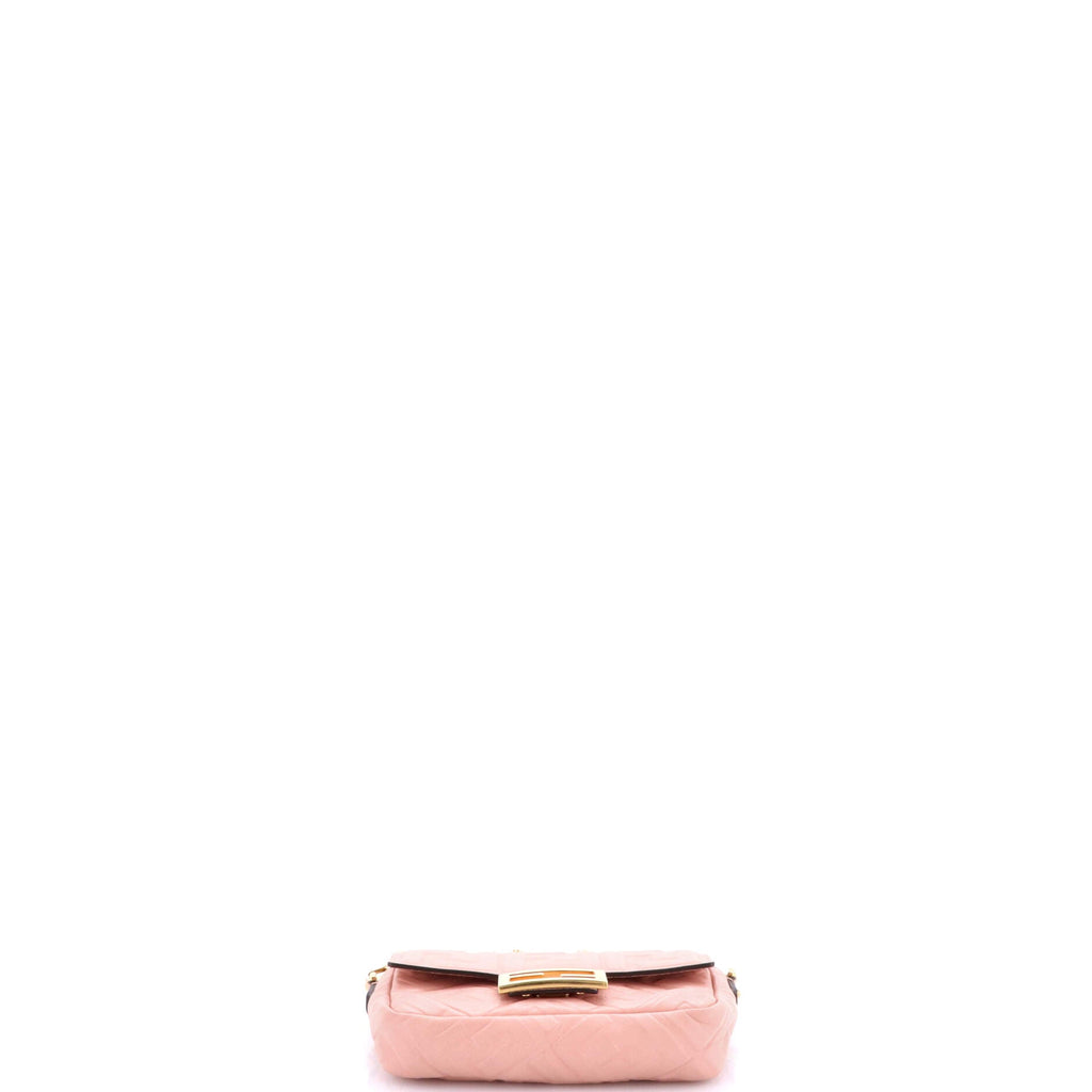 Baguette NM Bag Zucca Embossed Leather Mini