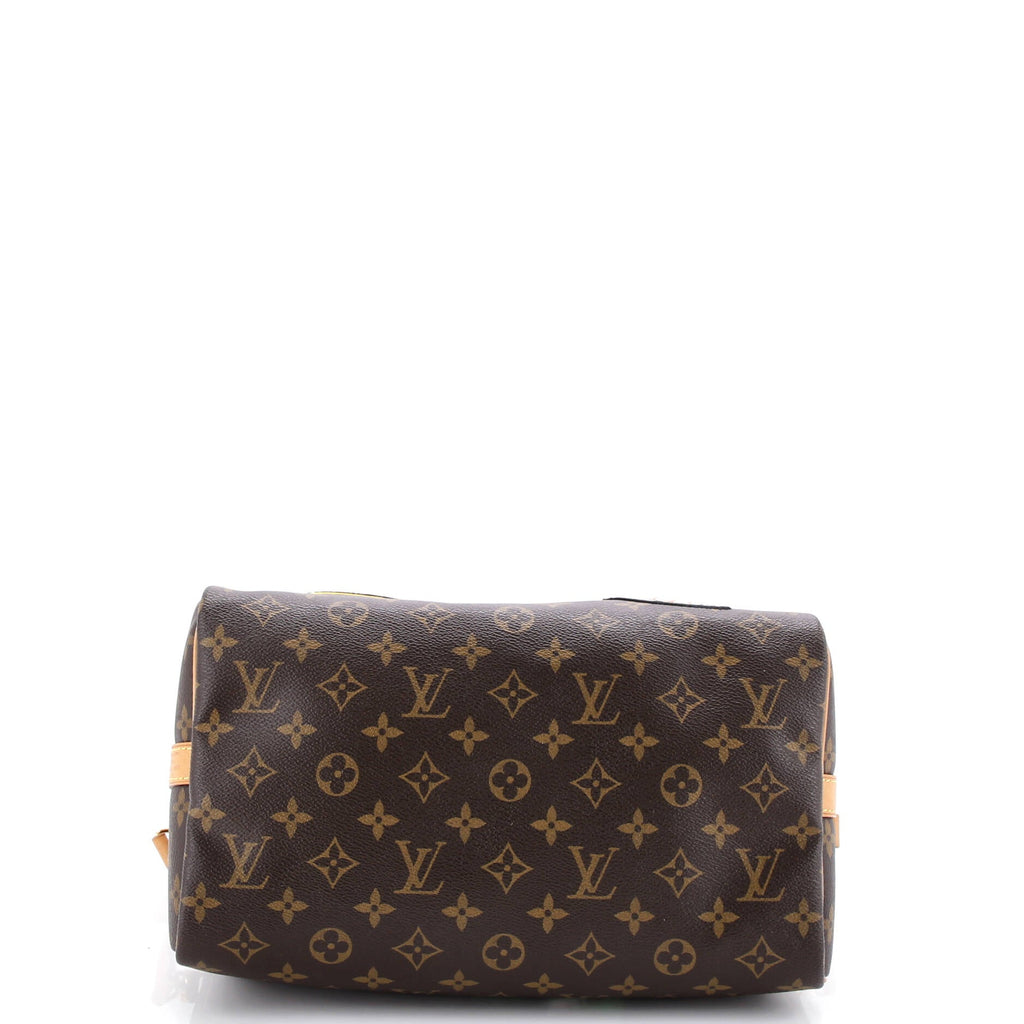 Speedy Bandouliere Bag Limited Edition Patches Monogram Canvas 30